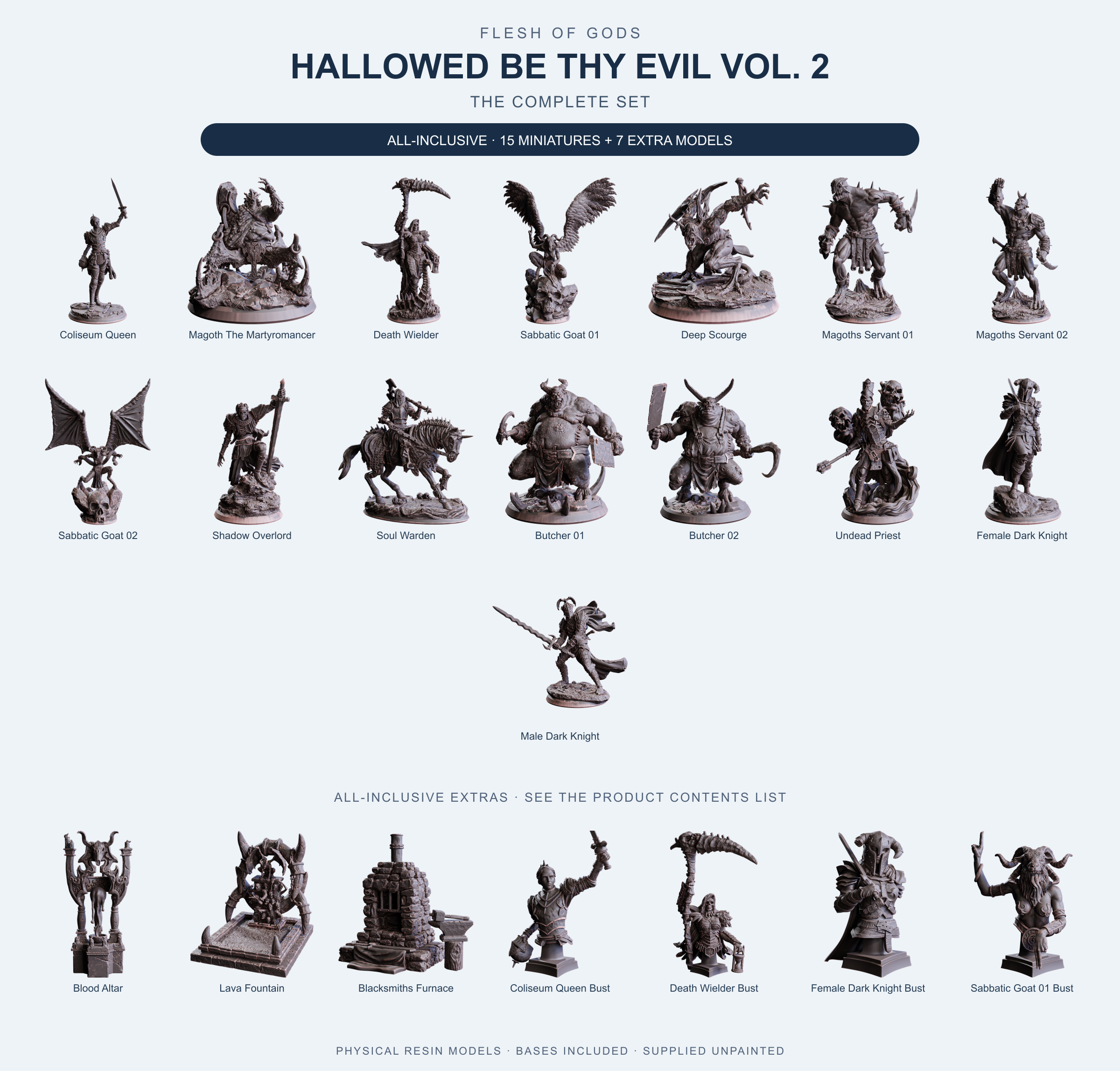 Hallowed Be Thy Evil Vol. 2 - The Complete Set - Flesh of Gods — All-Inclusive