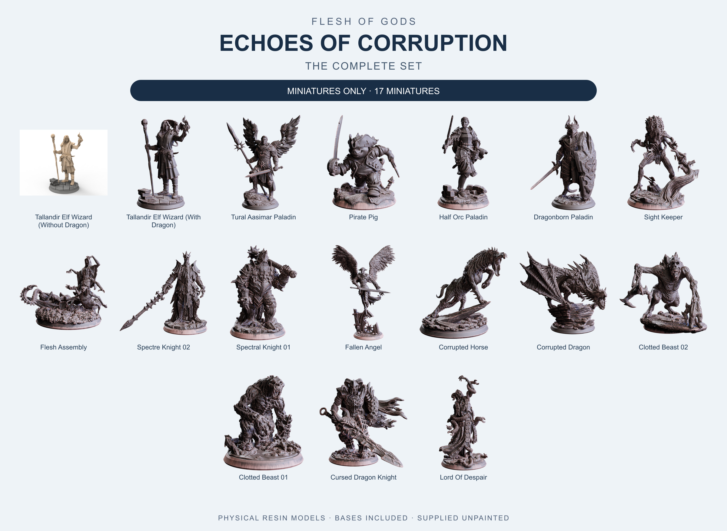 Echoes of Corruption - The Complete Set - Flesh of Gods — Miniatures Only