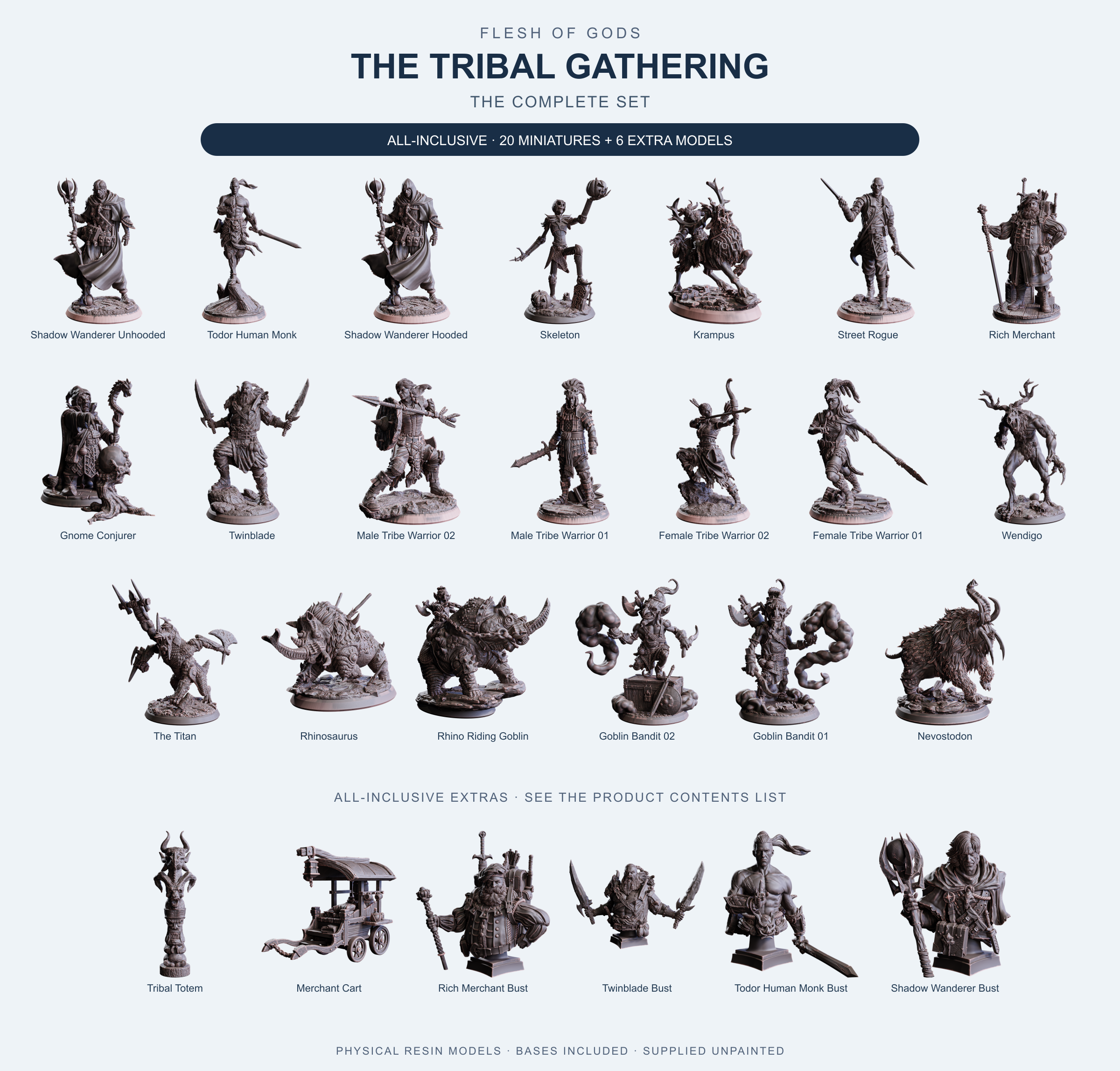 The Tribal Gathering - The Complete Set - Flesh of Gods — All-Inclusive
