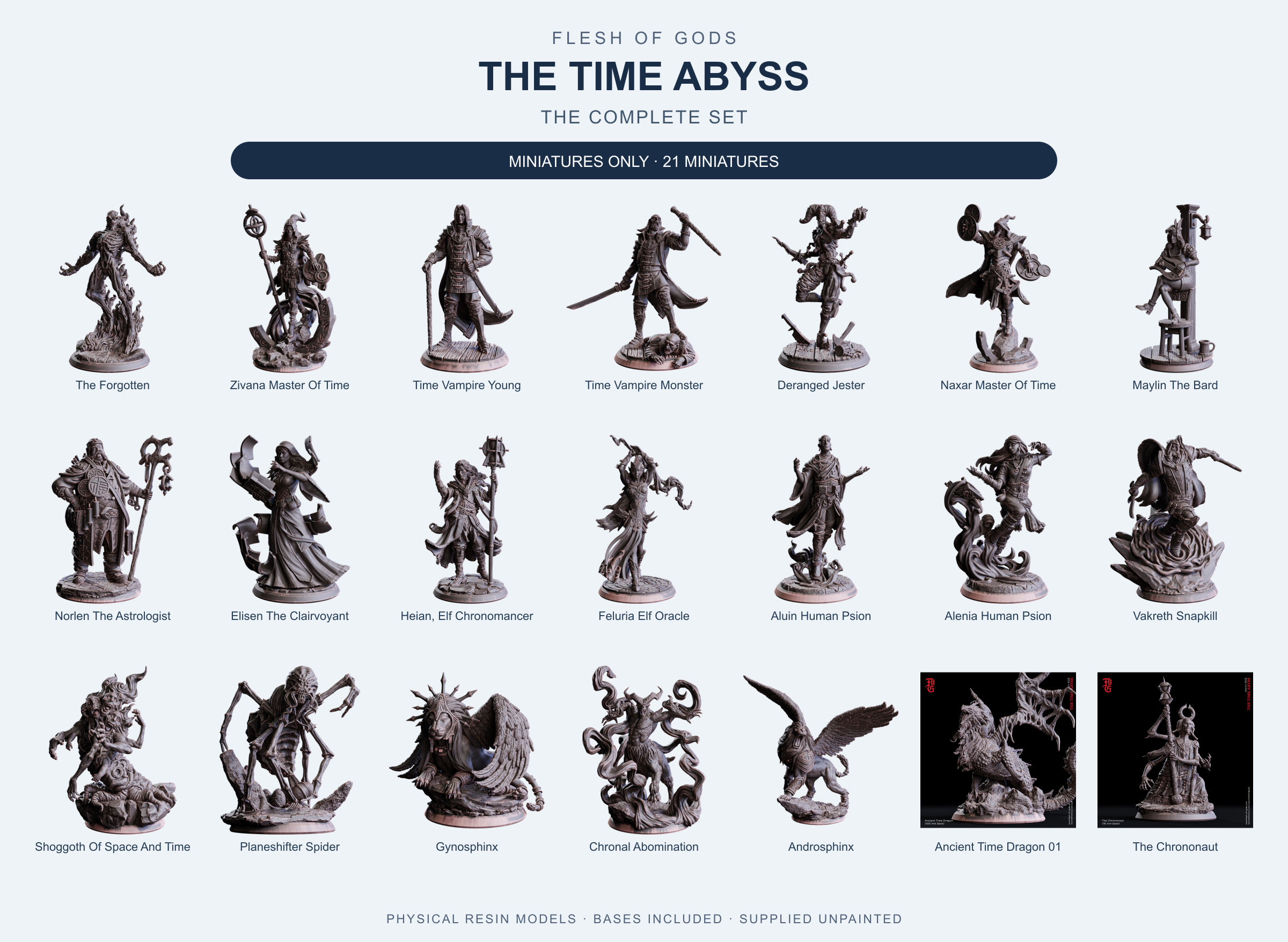 The Time Abyss - The Complete Set - Flesh of Gods — Miniatures Only