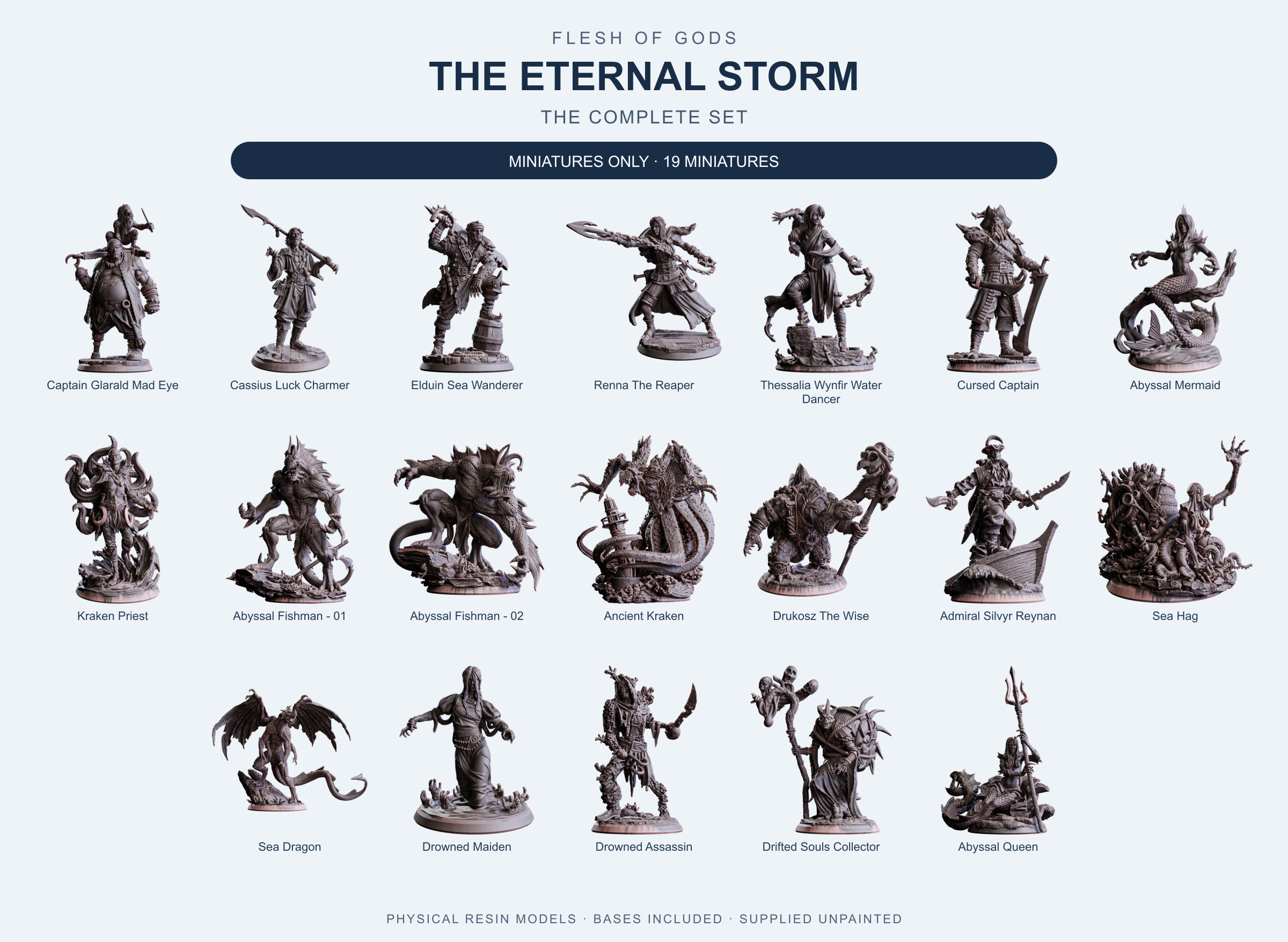 The Eternal Storm - The Complete Set - Flesh of Gods — Miniatures Only