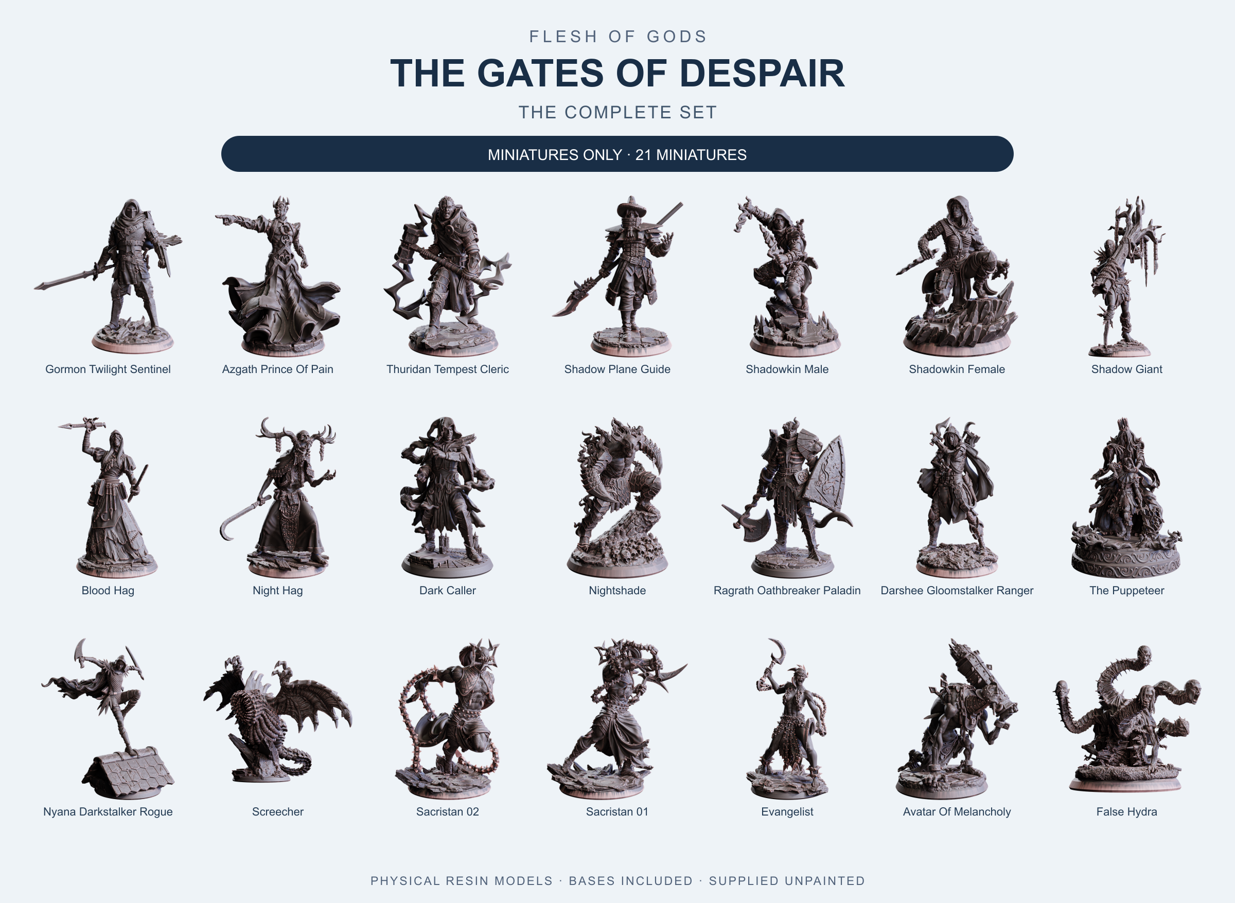 The Gates of Despair - The Complete Set - Flesh of Gods — Miniatures Only