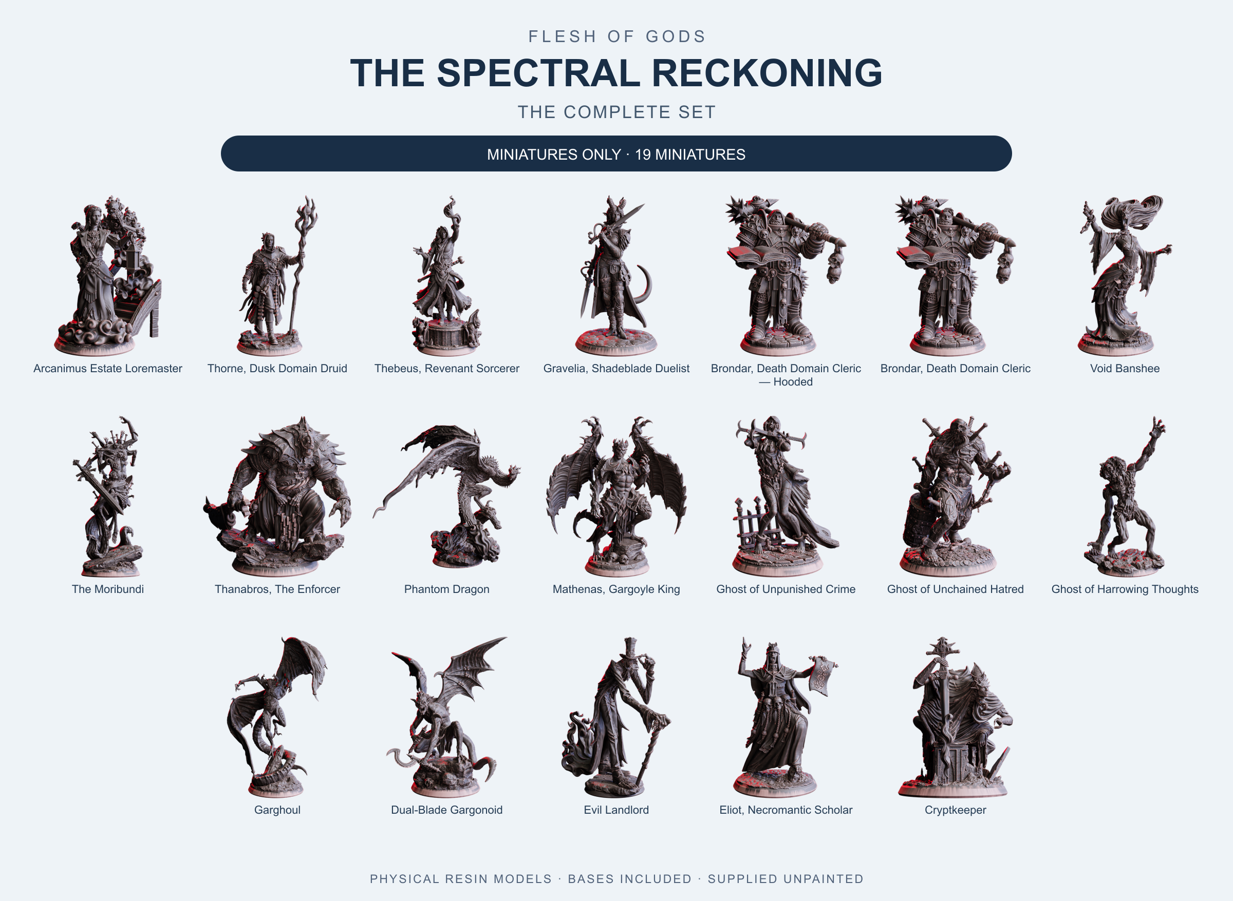 The Spectral Reckoning - The Complete Set - Flesh of Gods — Miniatures Only