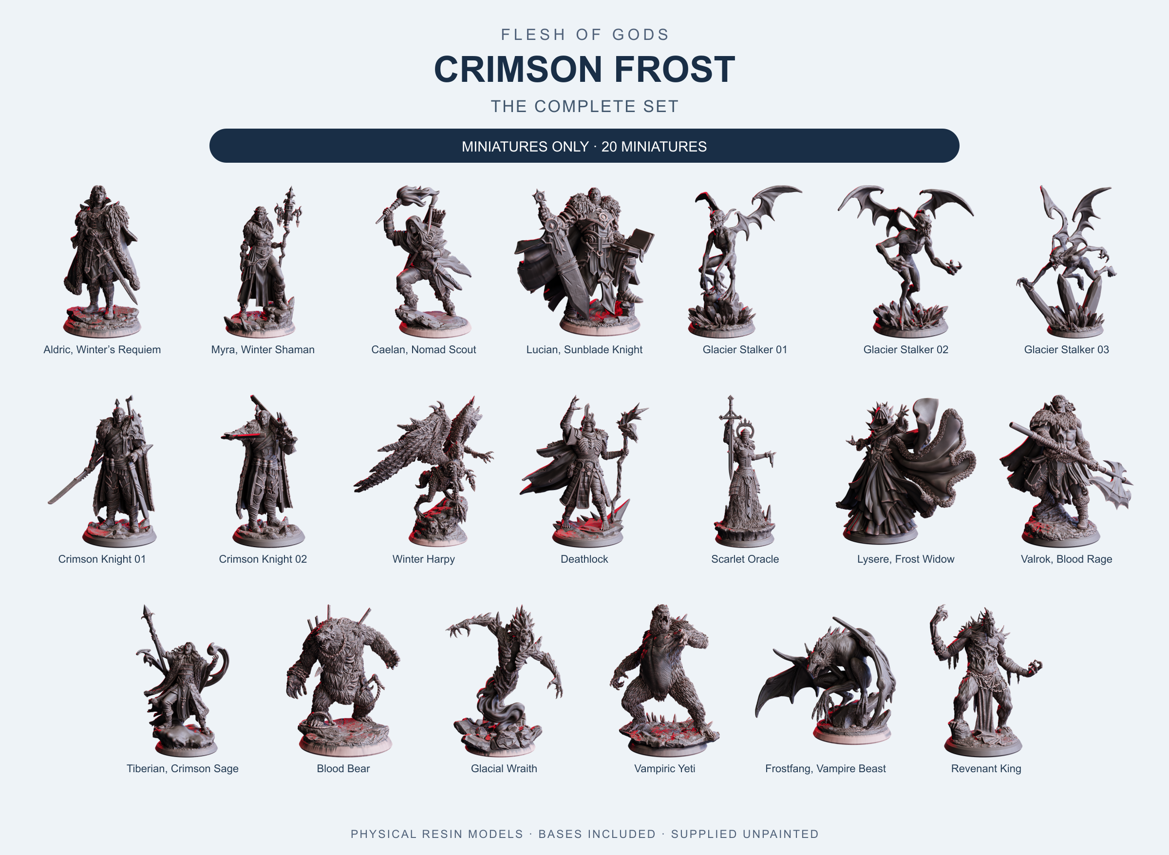 Crimson Frost - The Complete Set - Flesh of Gods — Miniatures Only