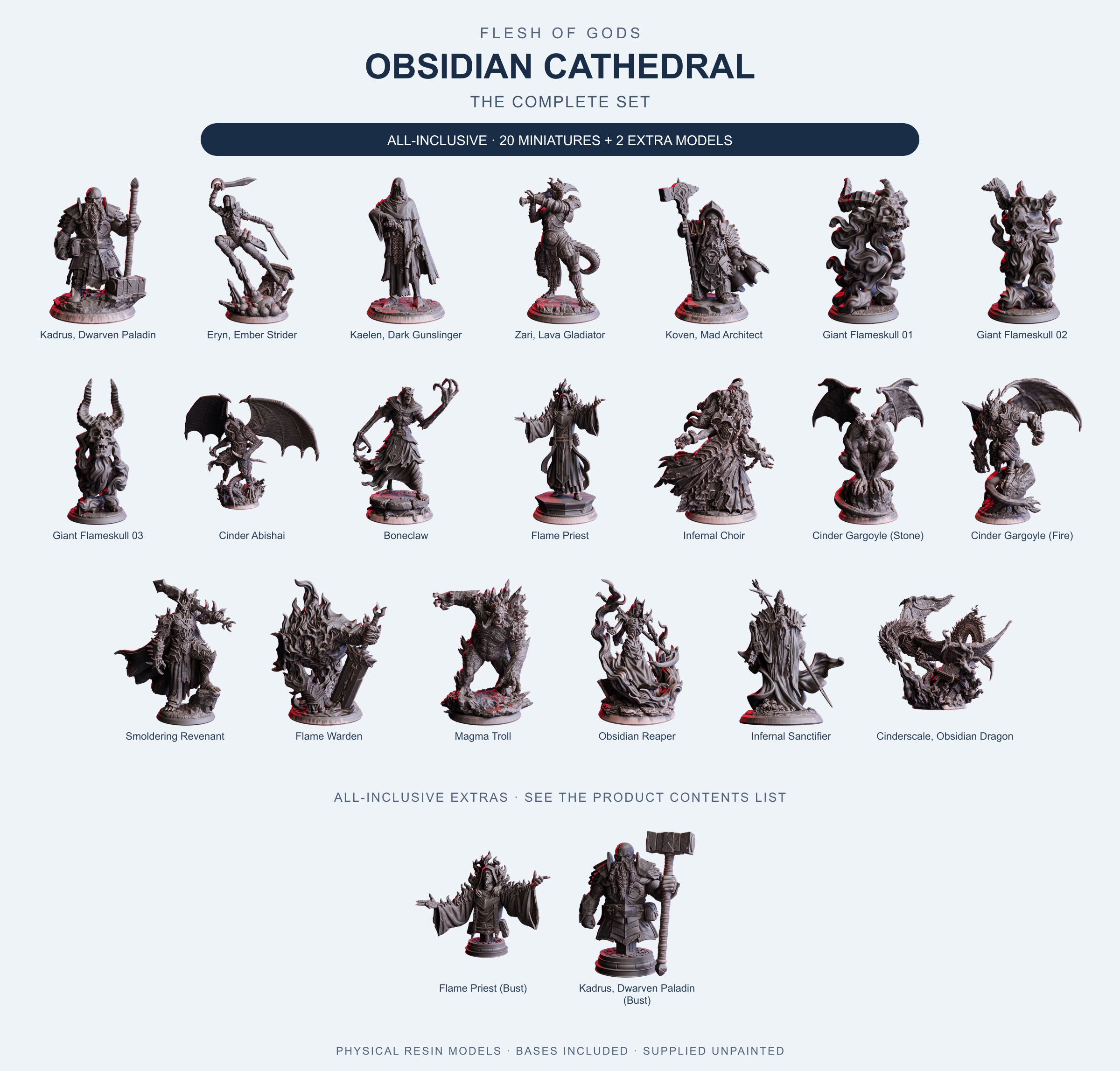 Obsidian Cathedral - The Complete Set - Flesh of Gods — All-Inclusive