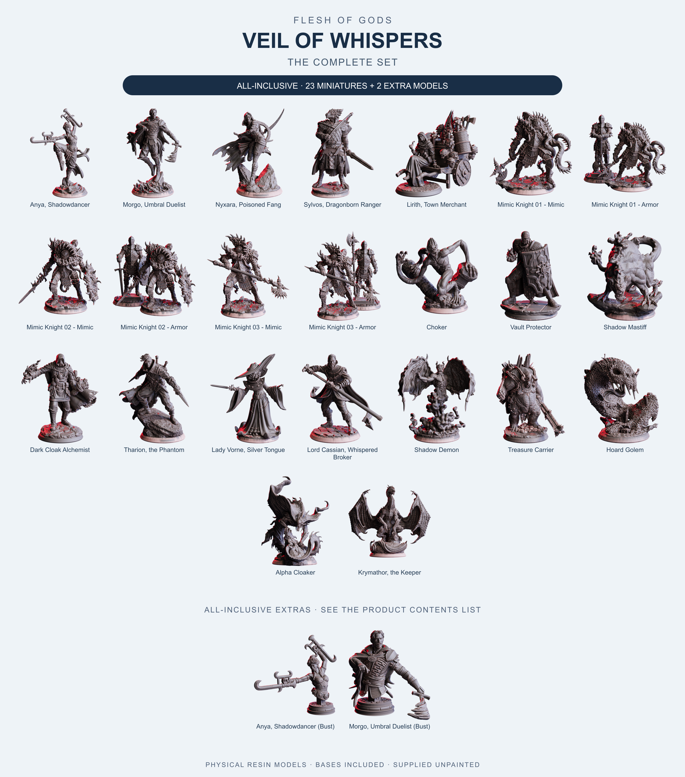 Veil of Whispers - The Complete Set - Flesh of Gods — All-Inclusive