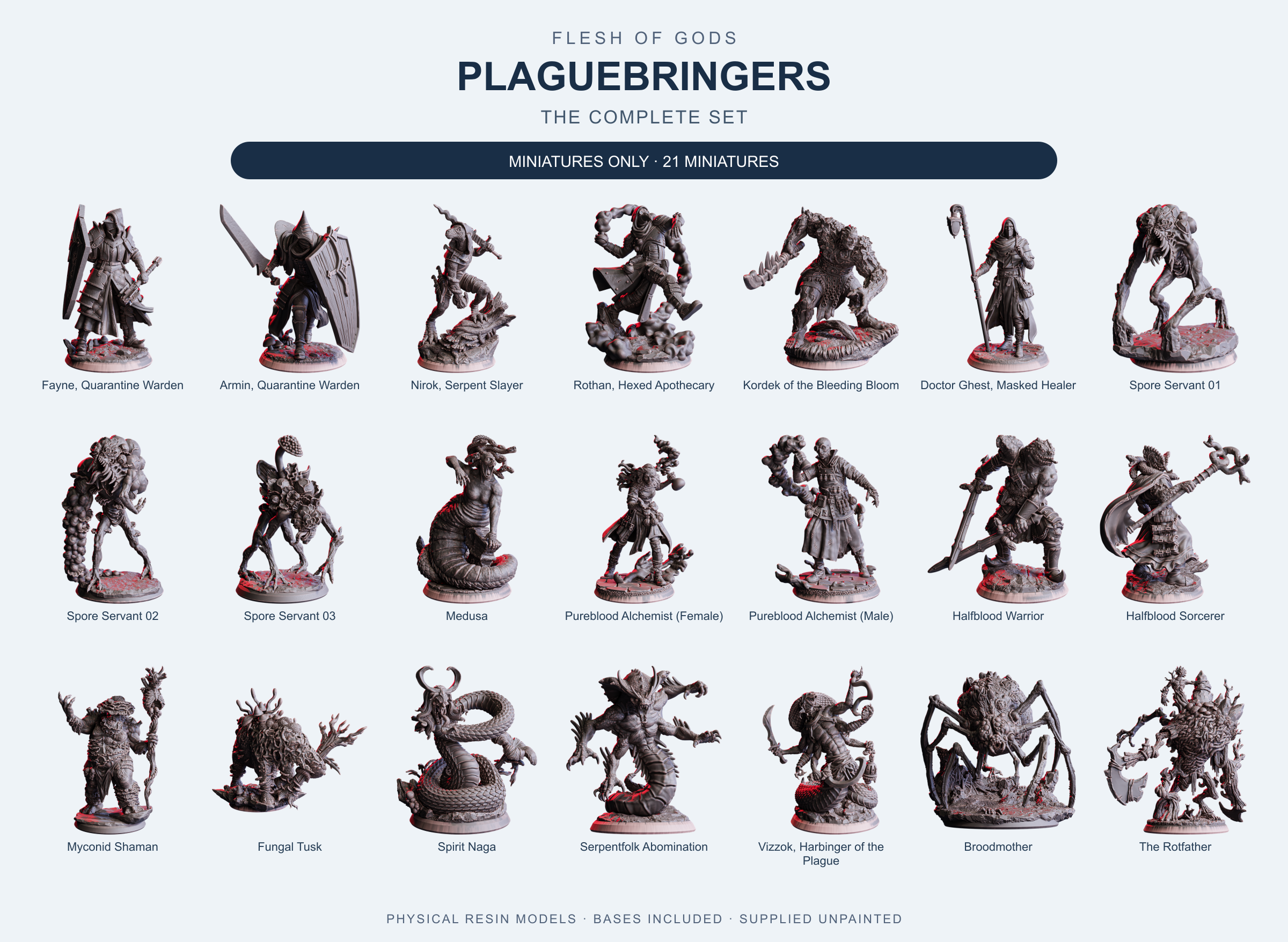 Plaguebringers - The Complete Set - Flesh of Gods — Miniatures Only
