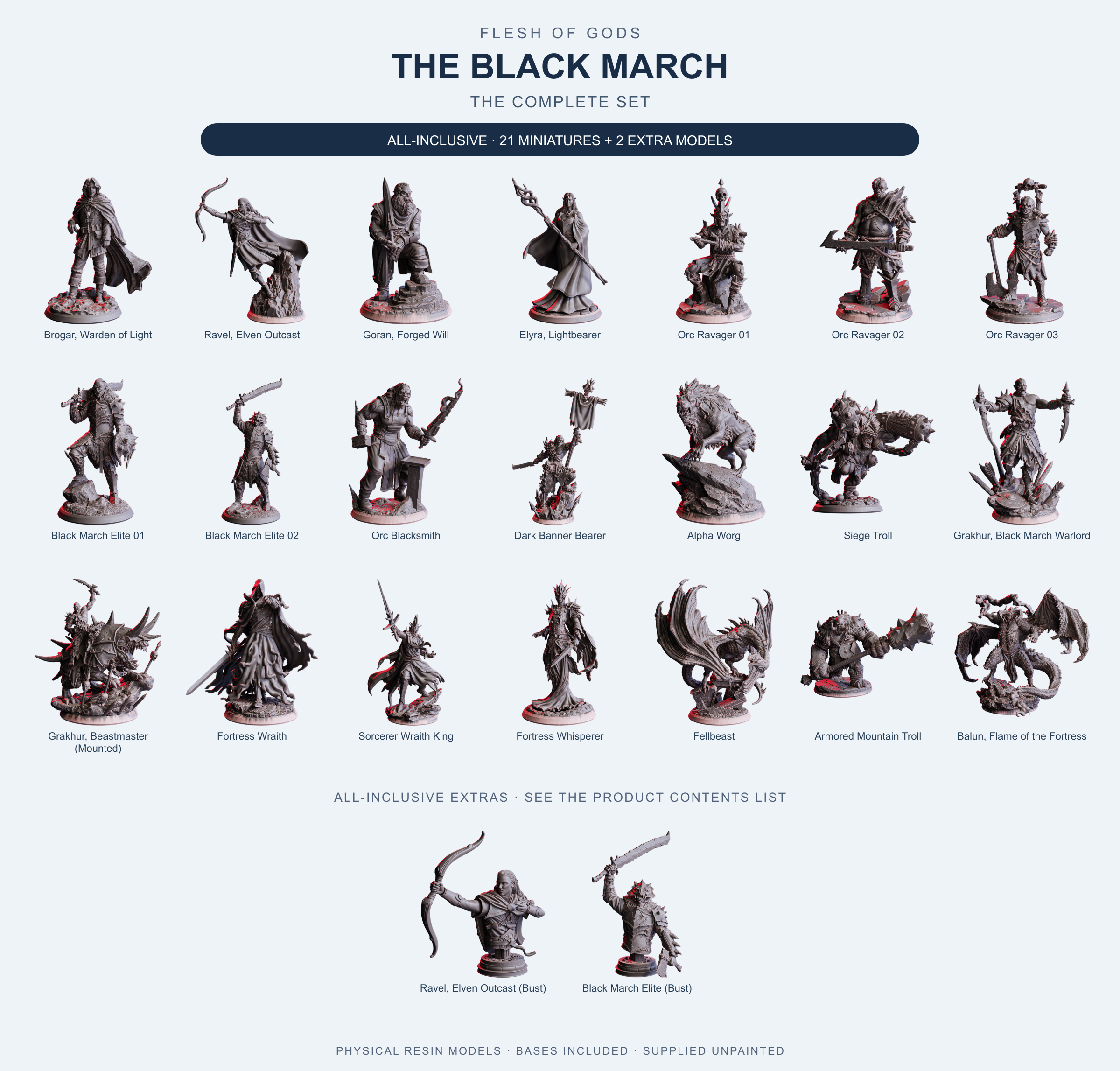The Black March - The Complete Set - Flesh of Gods — All-Inclusive