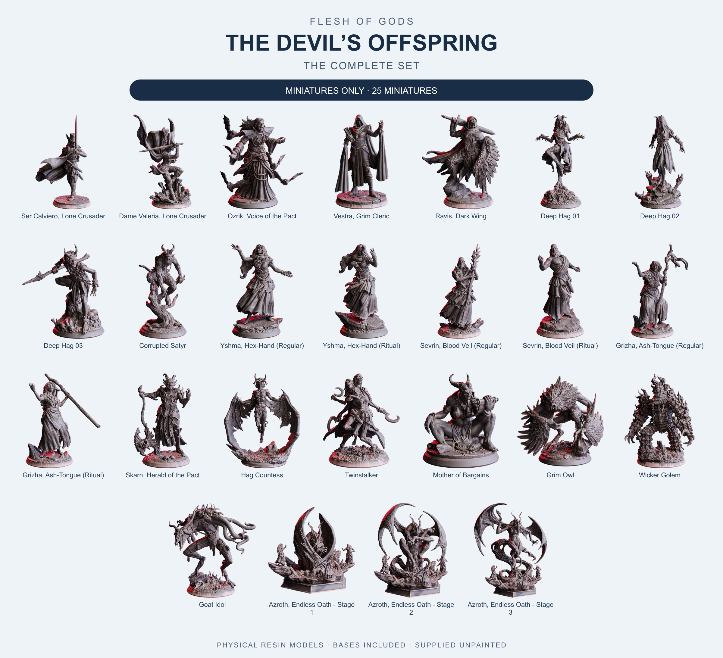 The Devil’s Offspring - The Complete Set - Flesh of Gods — Miniatures Only