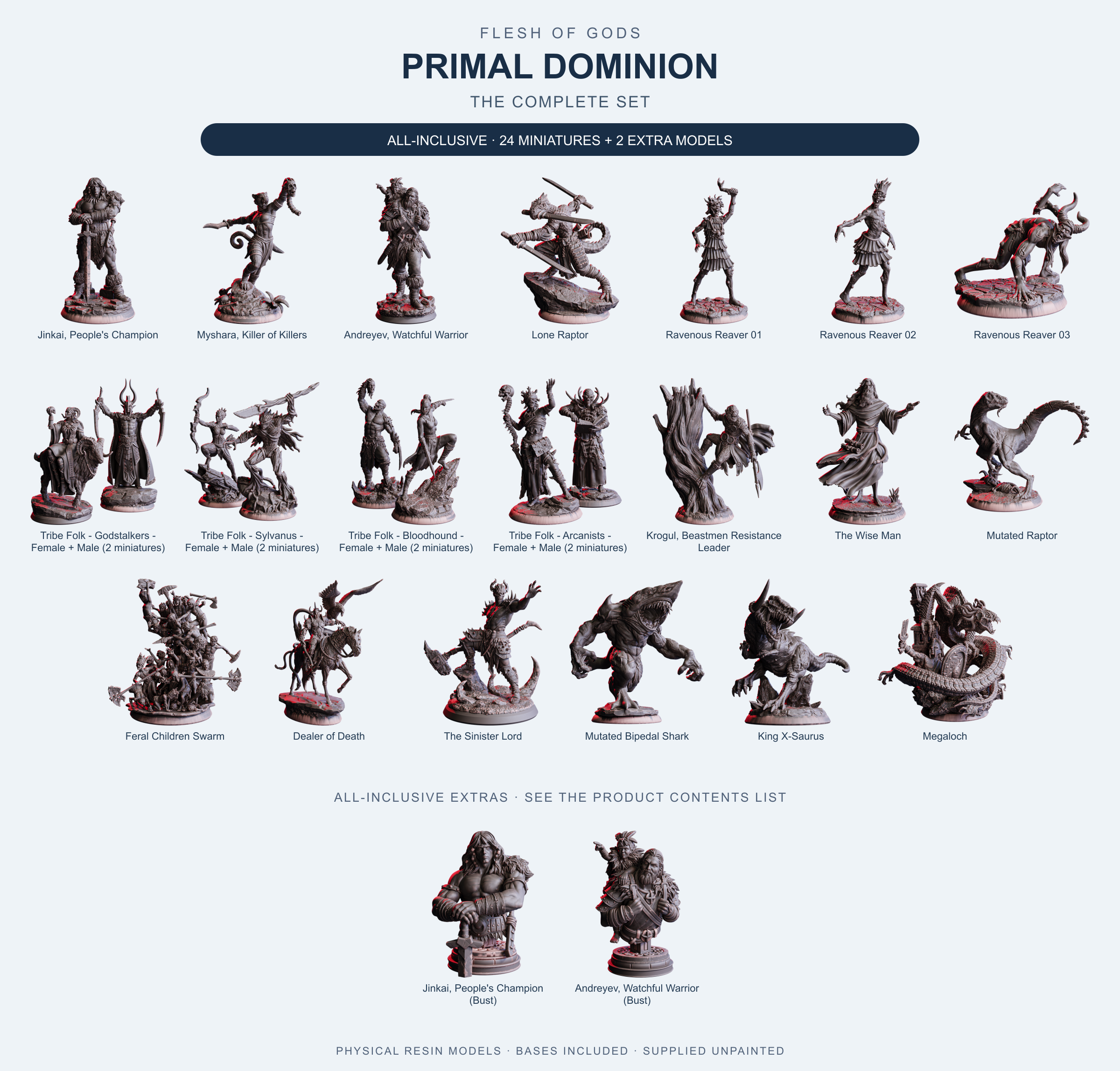 Primal Dominion - The Complete Set - Flesh of Gods — All-Inclusive