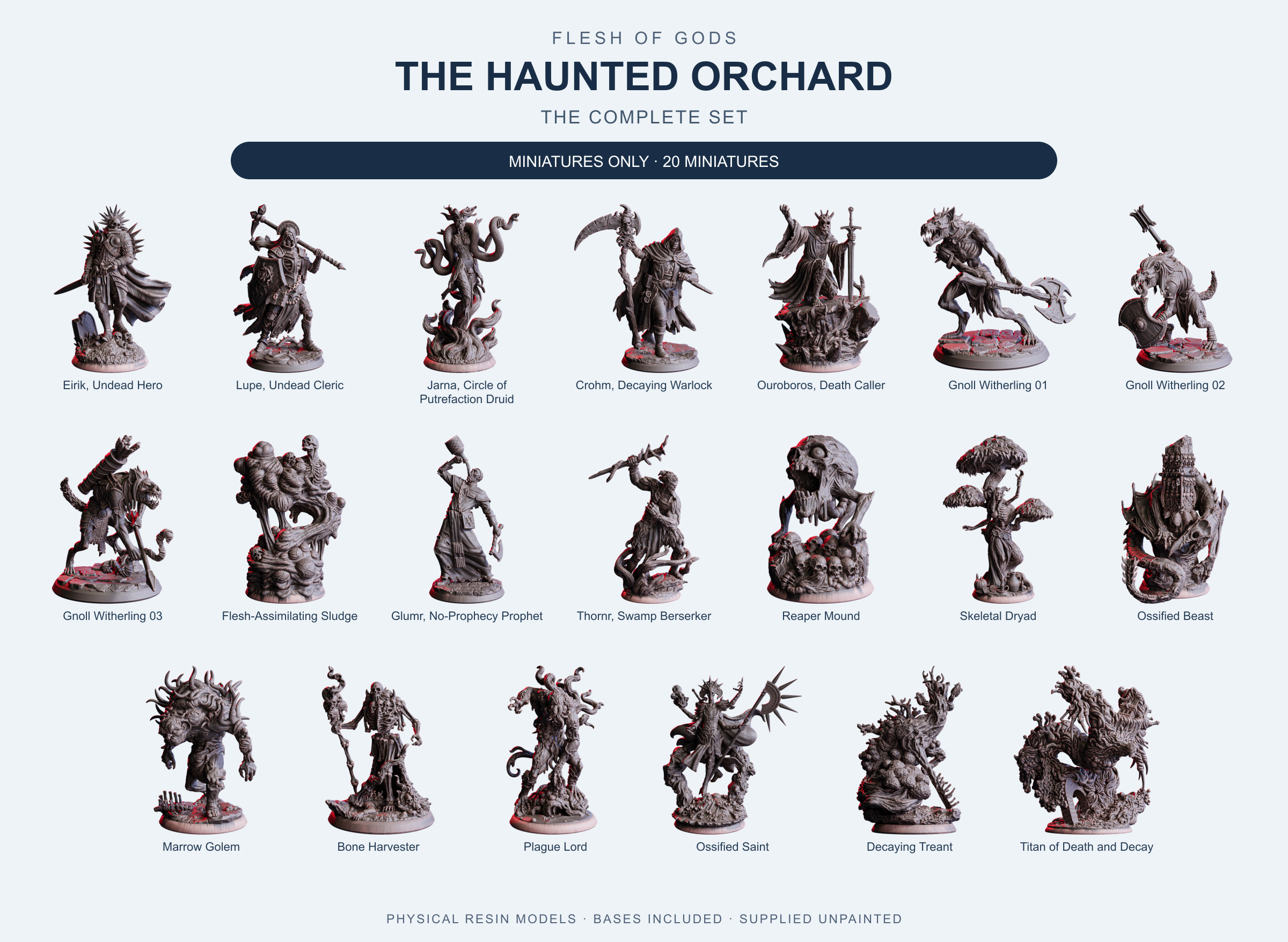 The Haunted Orchard - The Complete Set - Flesh of Gods — Miniatures Only