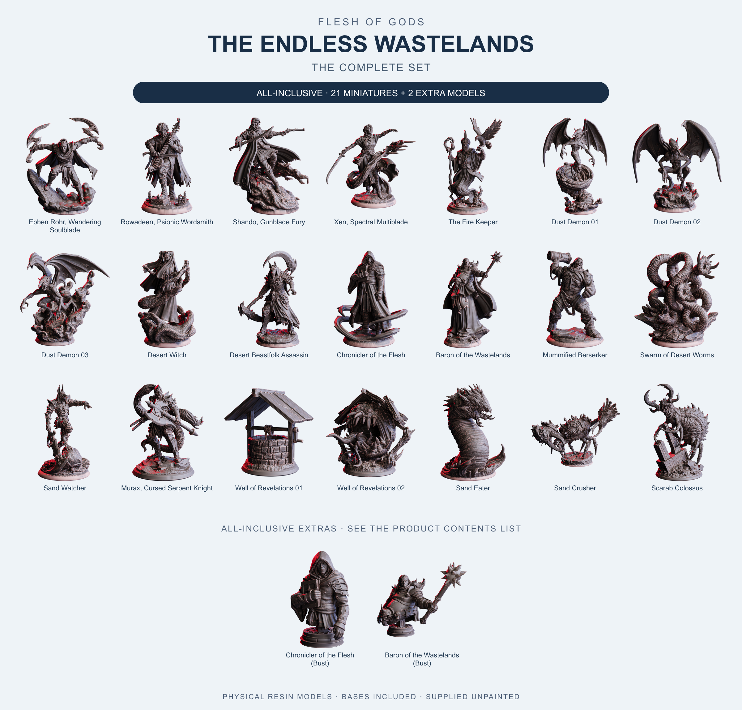 The Endless Wastelands - The Complete Set - Flesh of Gods — All-Inclusive