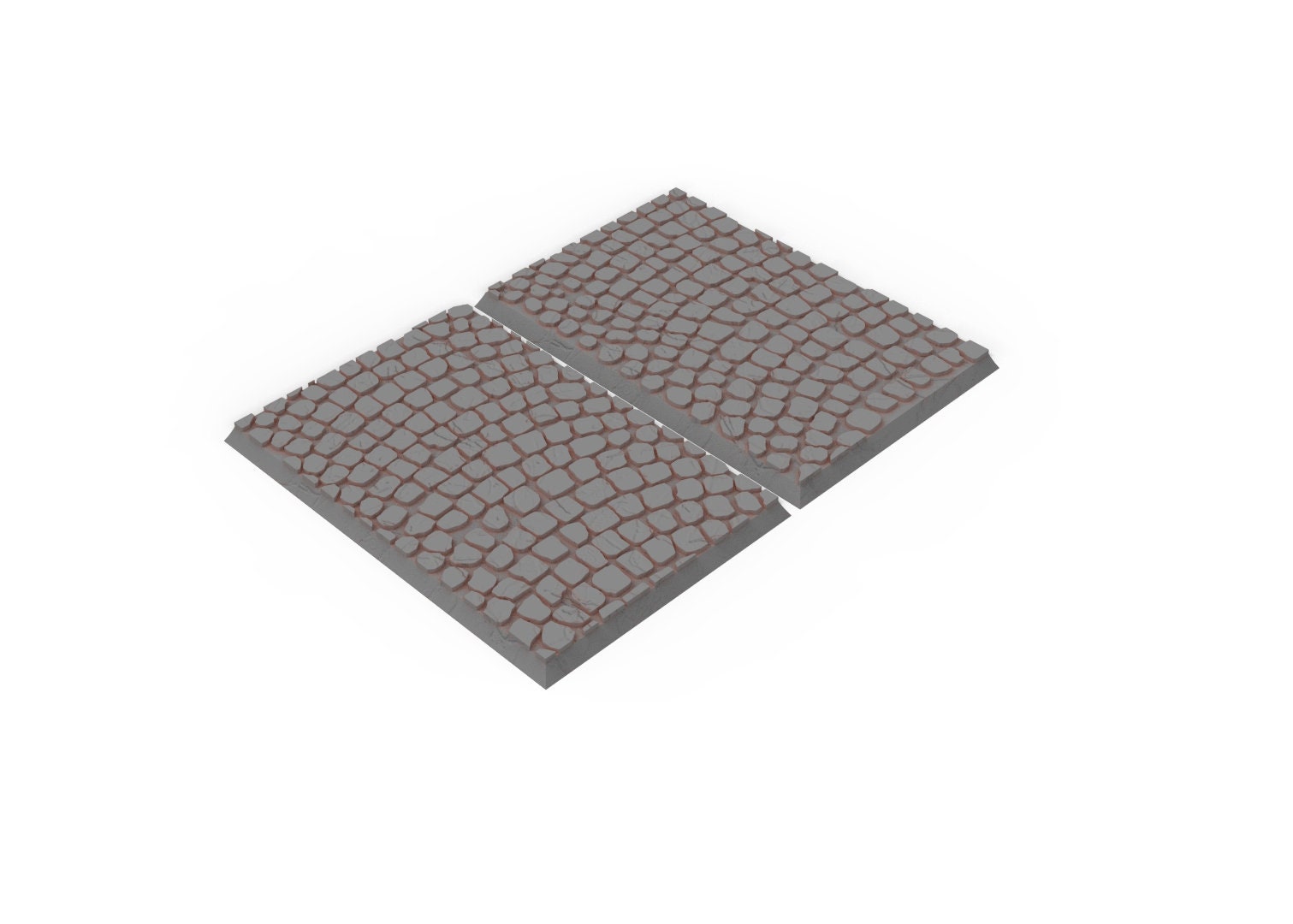 Civil - Textured Rectangular Bases, lot of 50x25mm to 150x100mm usable for Oldhammer, 9th age, King of war, Donjon et dragon...