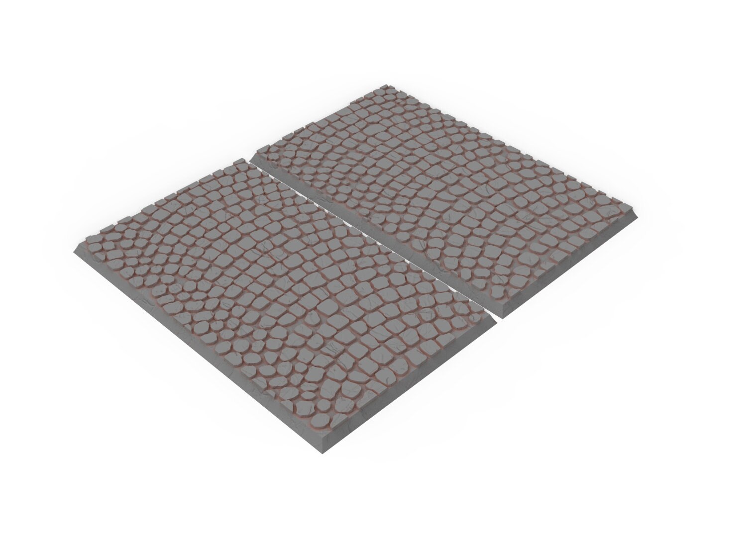 Civil - Textured Rectangular Bases, lot of 50x25mm to 150x100mm usable for Oldhammer, 9th age, King of war, Donjon et dragon...