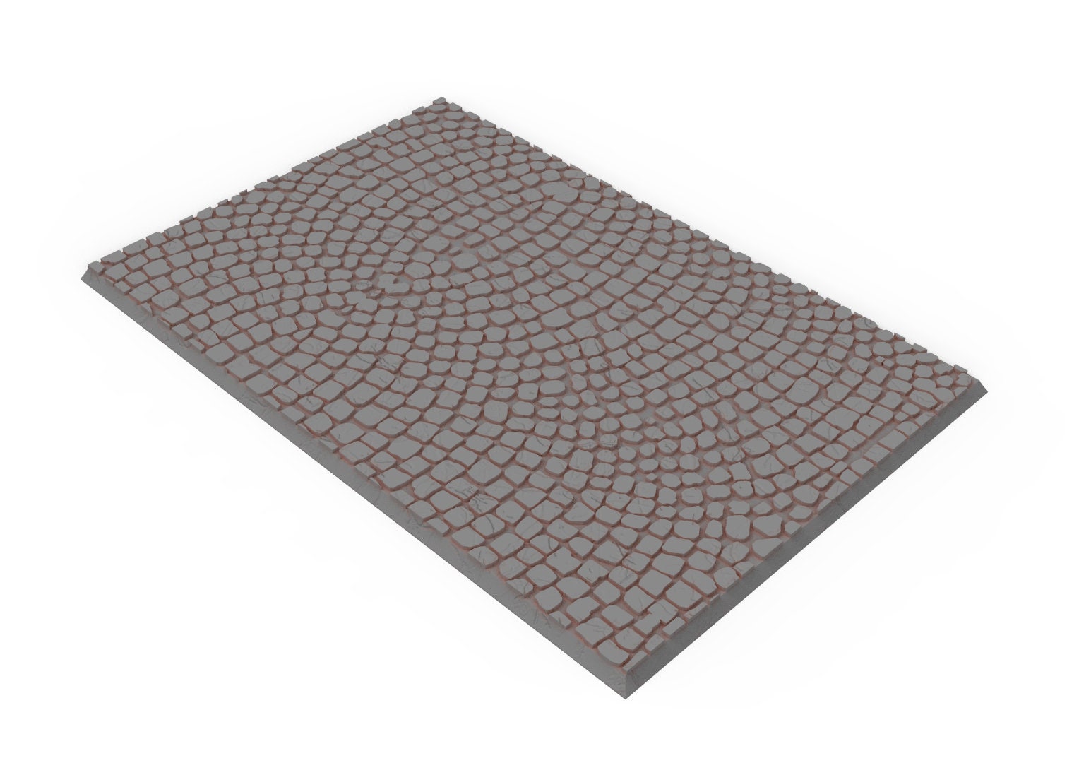 Civil - Textured Rectangular Bases, lot of 50x25mm to 150x100mm usable for Oldhammer, 9th age, King of war, Donjon et dragon...