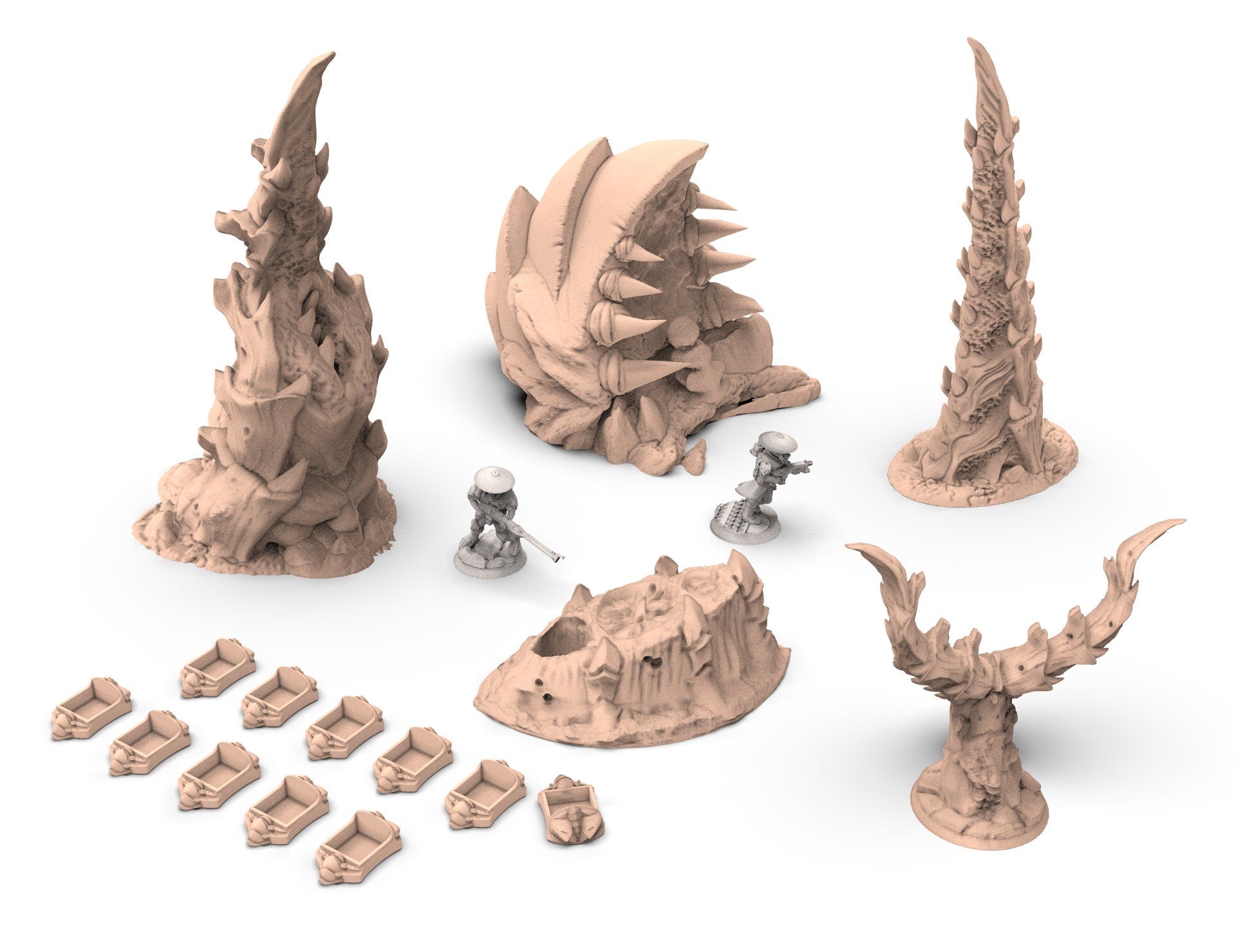 Bundle Fukai A usable for tyranids, warmachine, infinity, scifi wargame...
