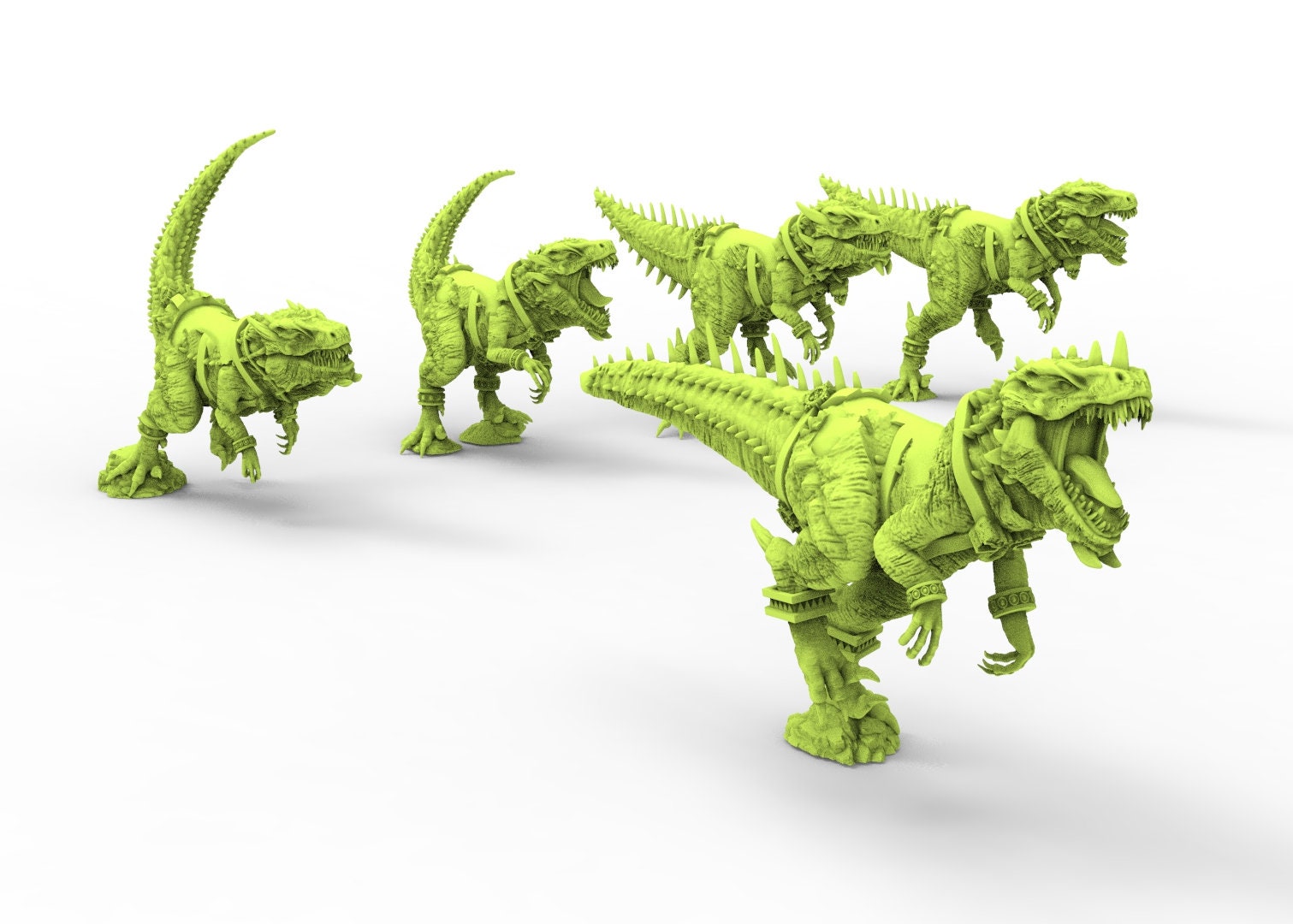 Lost temple - Saurian raptor riders lizardmen usable for Oldhammer, battle, king of wars, 9th age