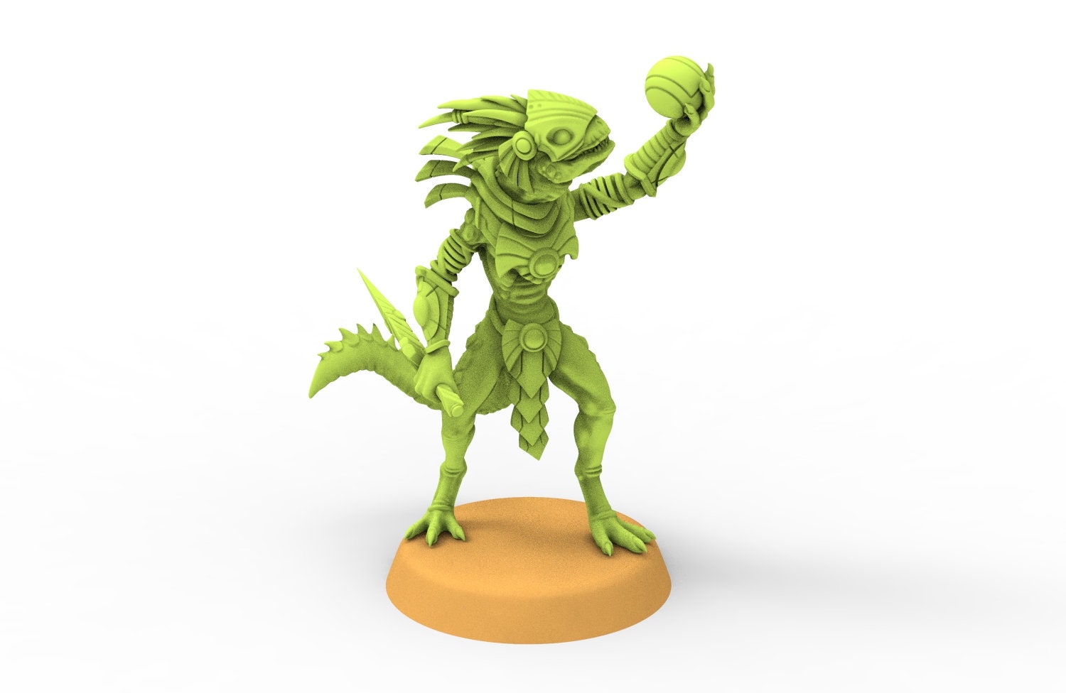 Lost temple - Magician skink lizard men from the East usable for Oldhammer, battle, king of wars, 9th age