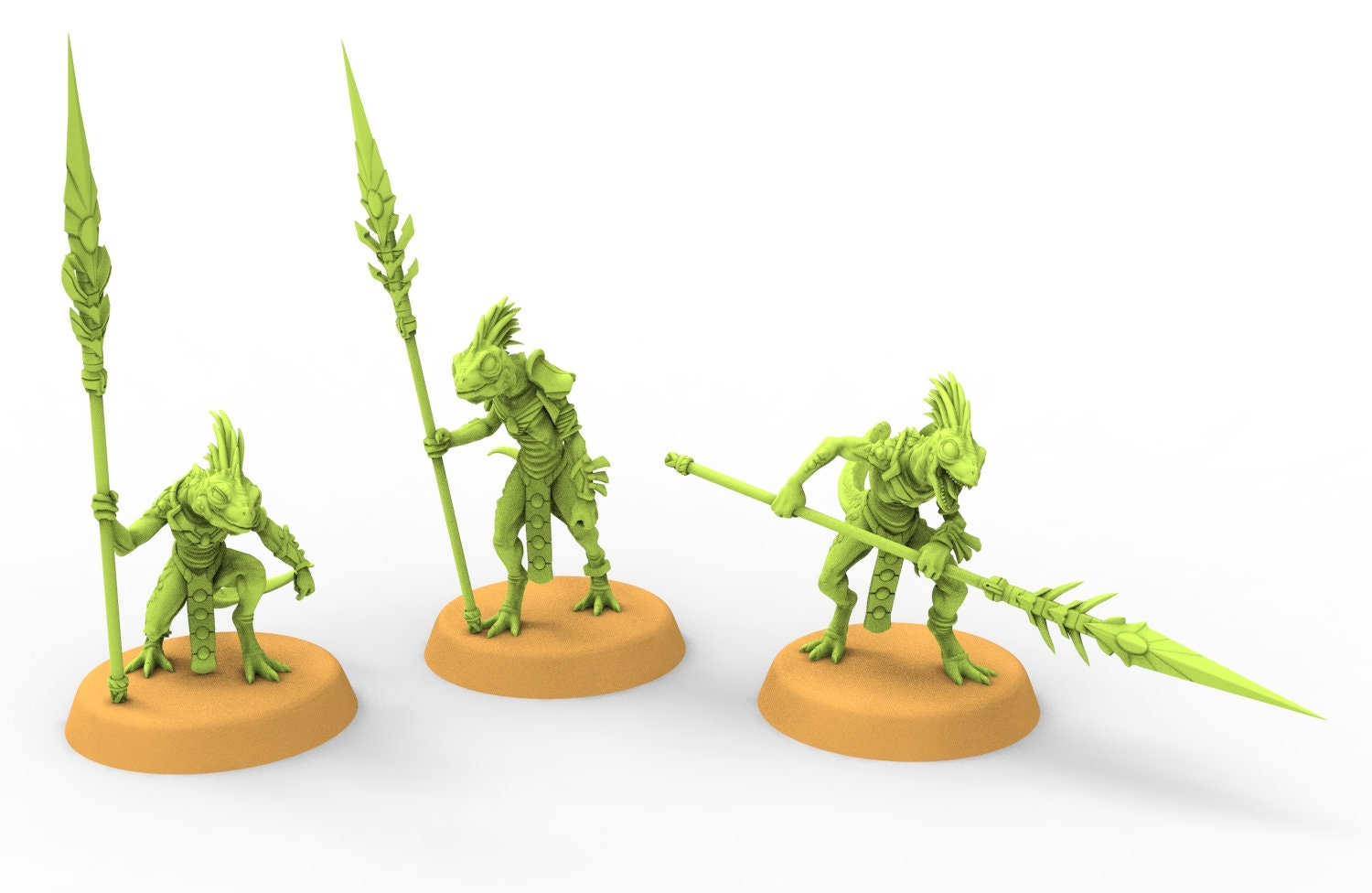 Lost temple - Razorus lizardmen from the West usable for Oldhammer, battle, king of wars, 9th age