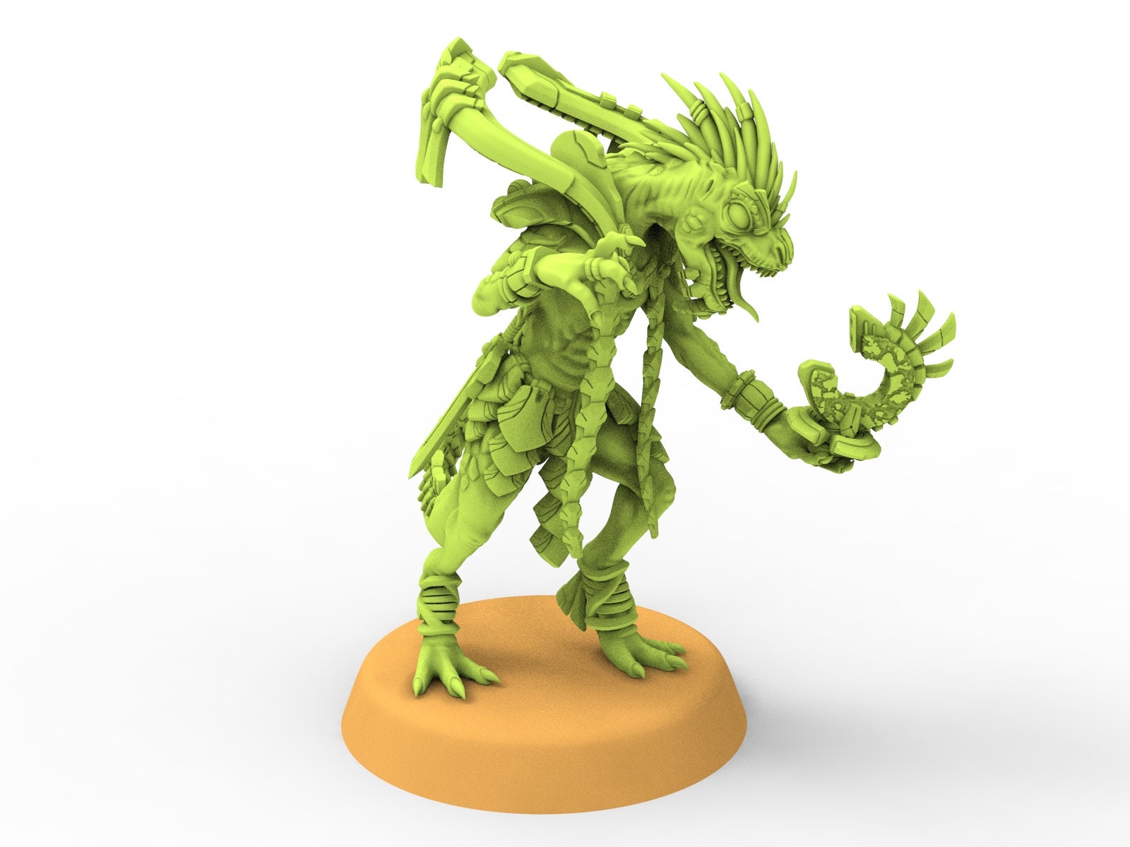 Lost temple - Mage skink lizard men from the East usable for Oldhammer, battle, king of wars, 9th age