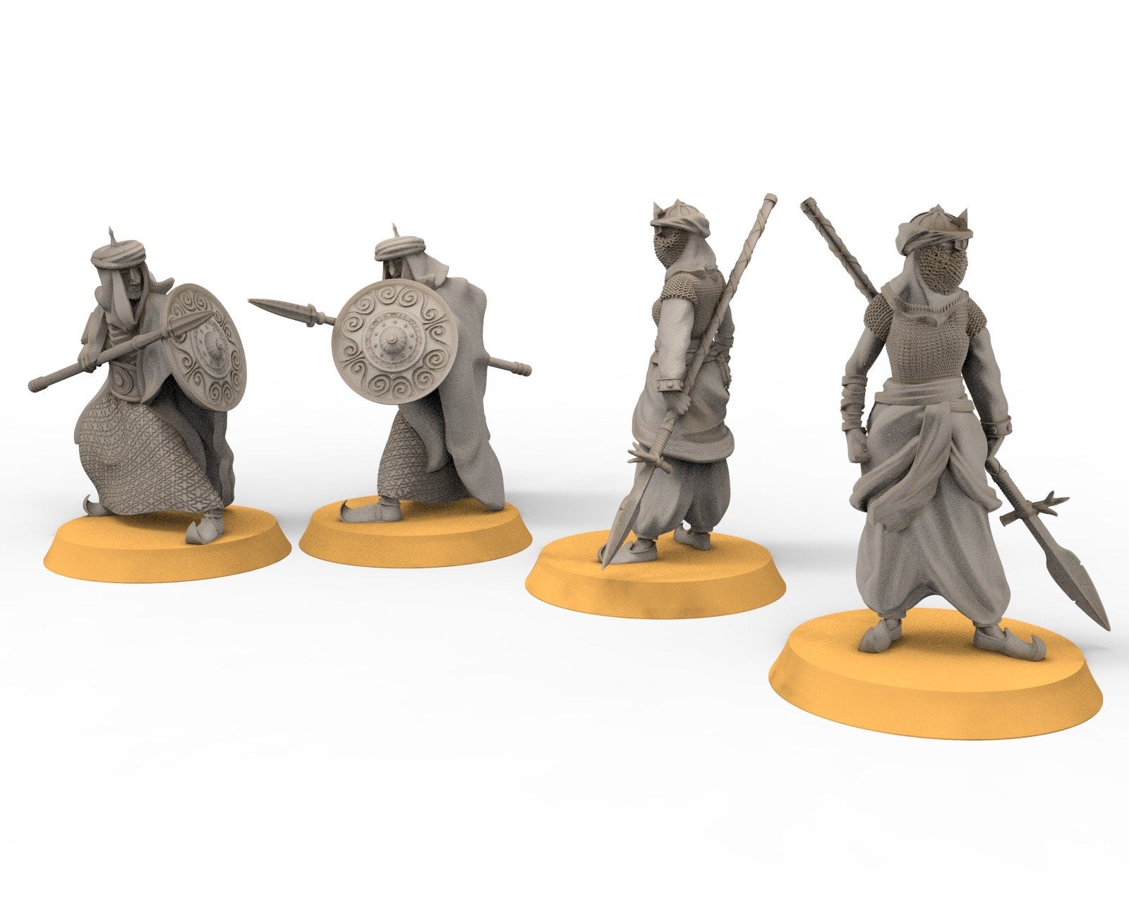 Harad - Camp of Desert warriors, Eastern men Bundle