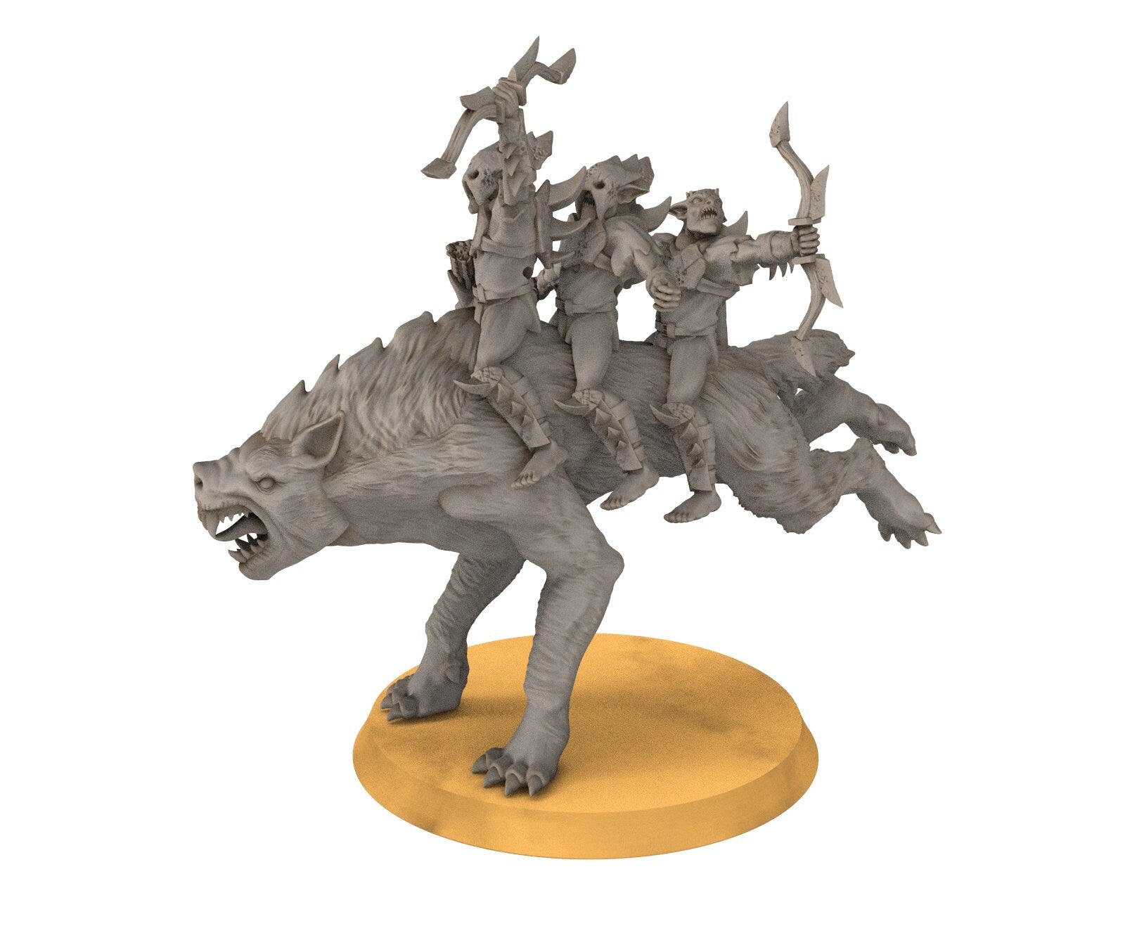 Goblin cave - Goblin warg riders marauders warriors with bows and swords