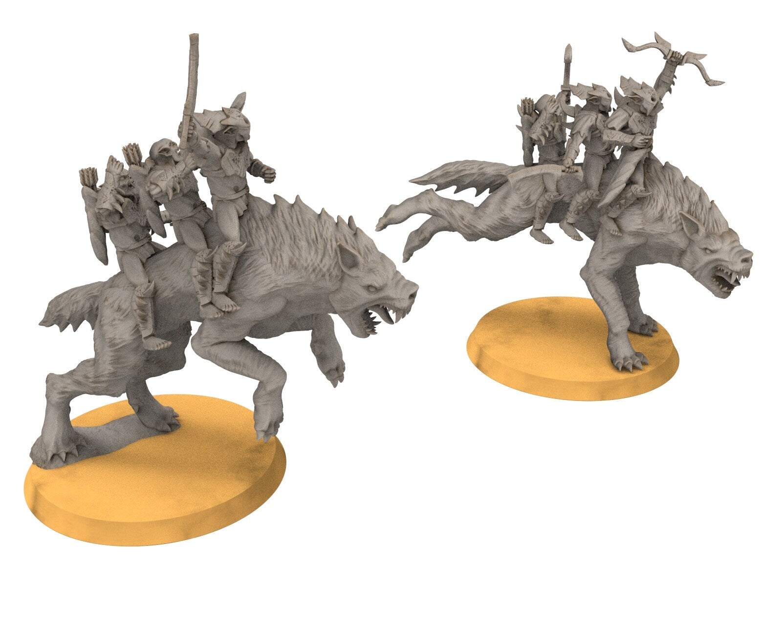 Goblin cave - Goblin warg riders marauders warriors with bows and swords