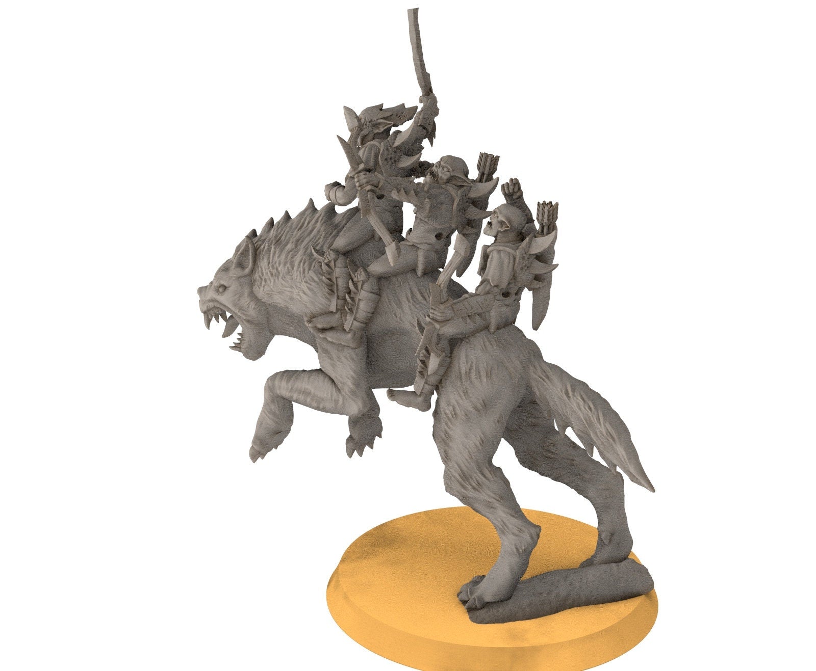 Goblin cave - Goblin warg riders marauders warriors with bows and swords