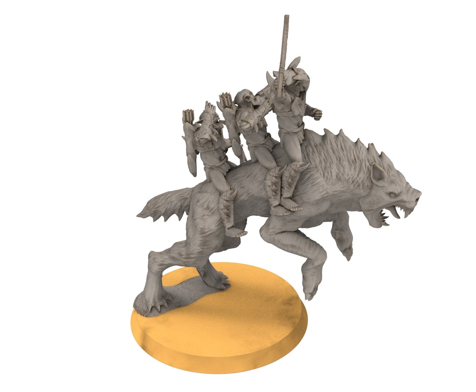 Goblin cave - Goblin warg riders marauders warriors with bows and swords