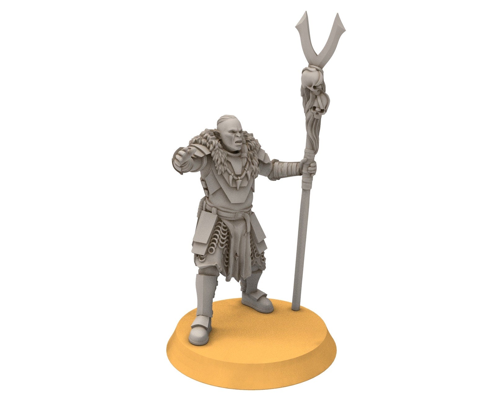 Orc horde - Shaman super orcs, Orc warriors warband, Middle rings miniatures pour wargame D&D, SDA...