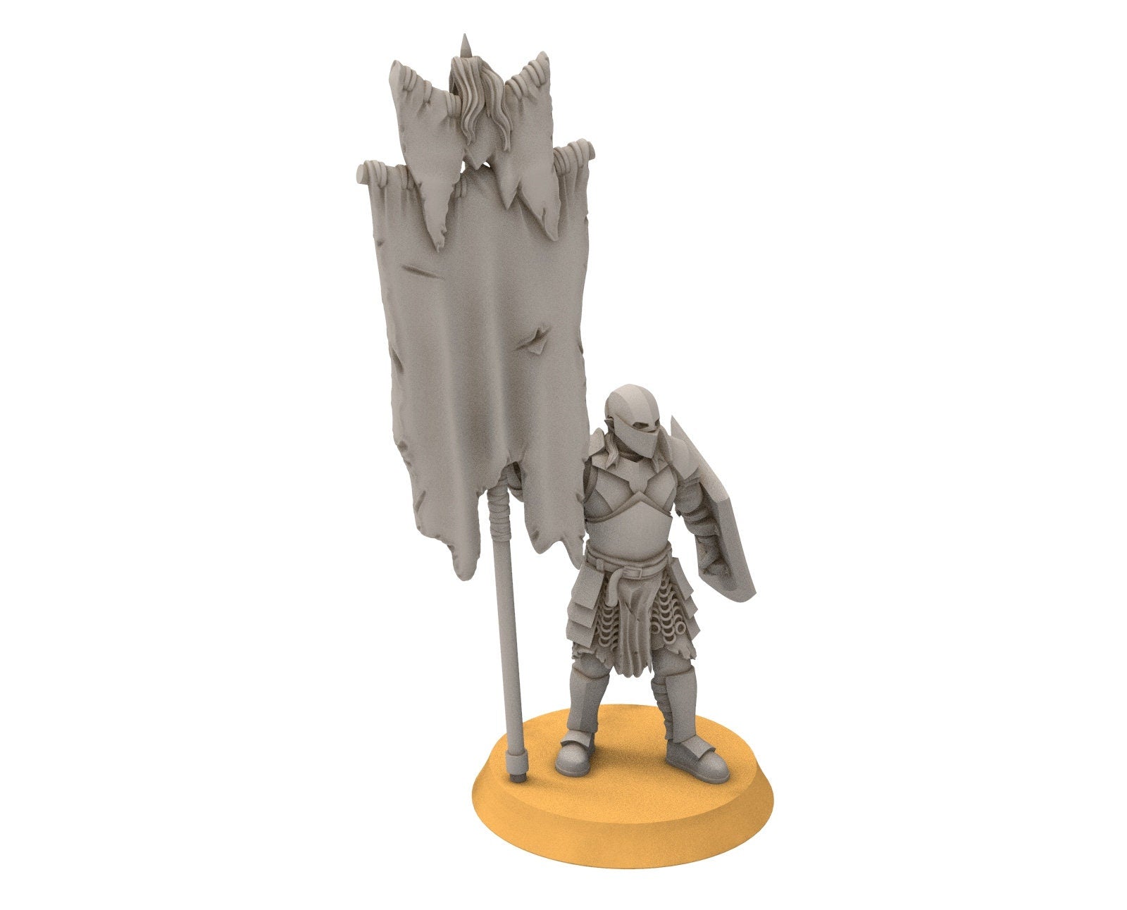 Orc horde - Super orcs spearmen Command, Orc warriors warband, Middle rings miniatures pour wargame D&D, SDA...