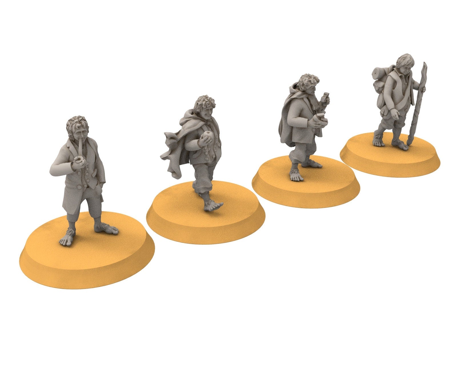 Halfmen - Gnome Halfling Army bundle, Middle rings miniatures for wargame D&D, DnD, LOTR...