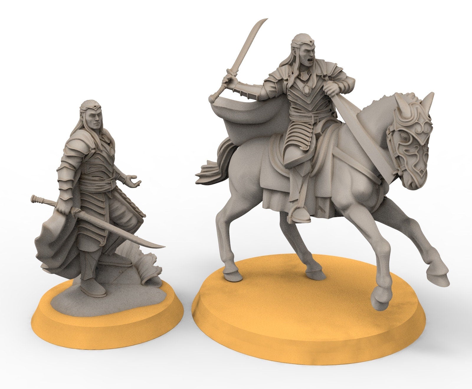Rivandall - Elrand Lord protector of the heaven, Last Hight elves from the West, Middle rings miniatures for wargame D&D, Lotr...