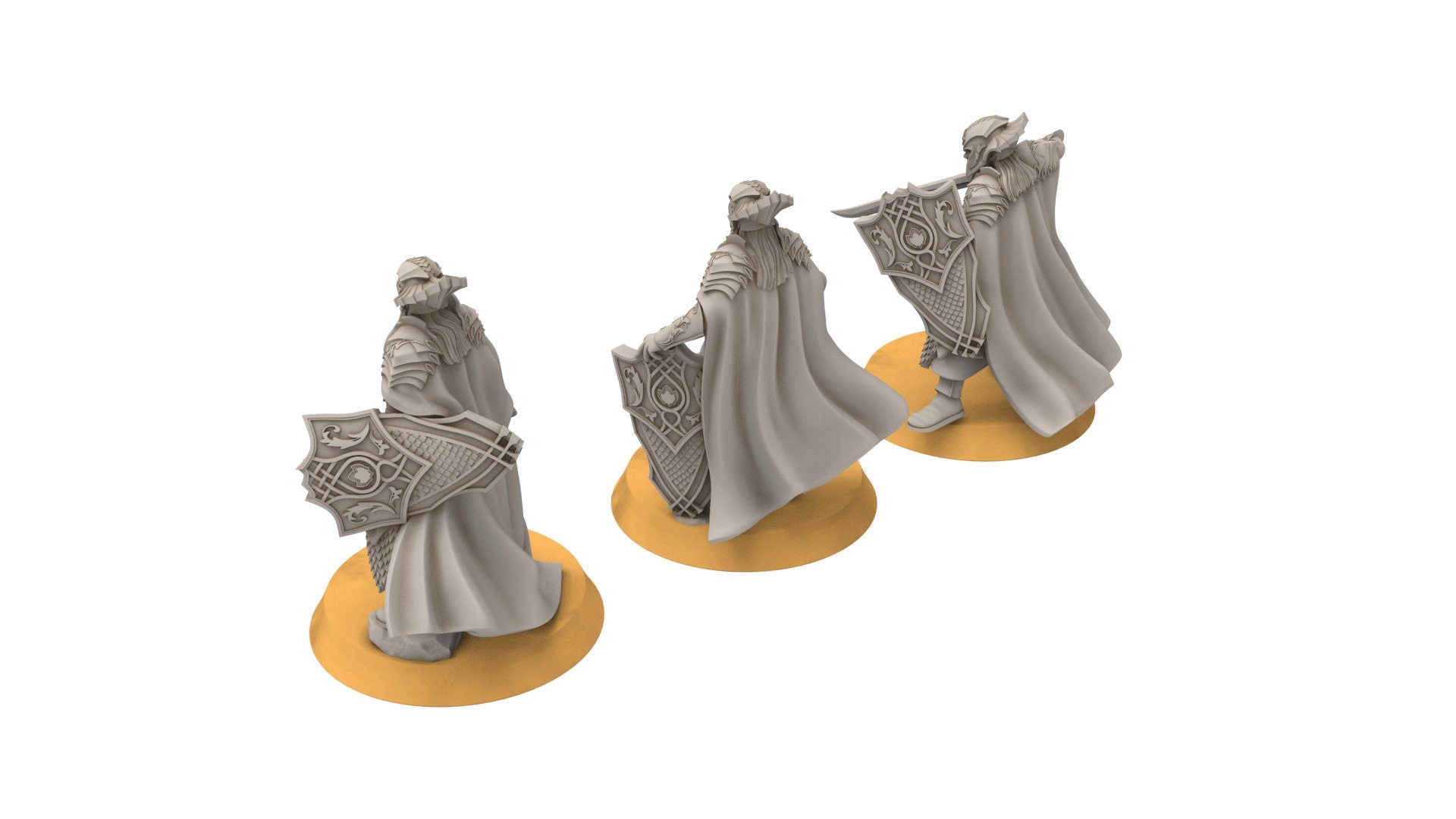 Darkwood - Forest King Guard - Swords, Middle rings miniatures pour wargame D&D, SDA...