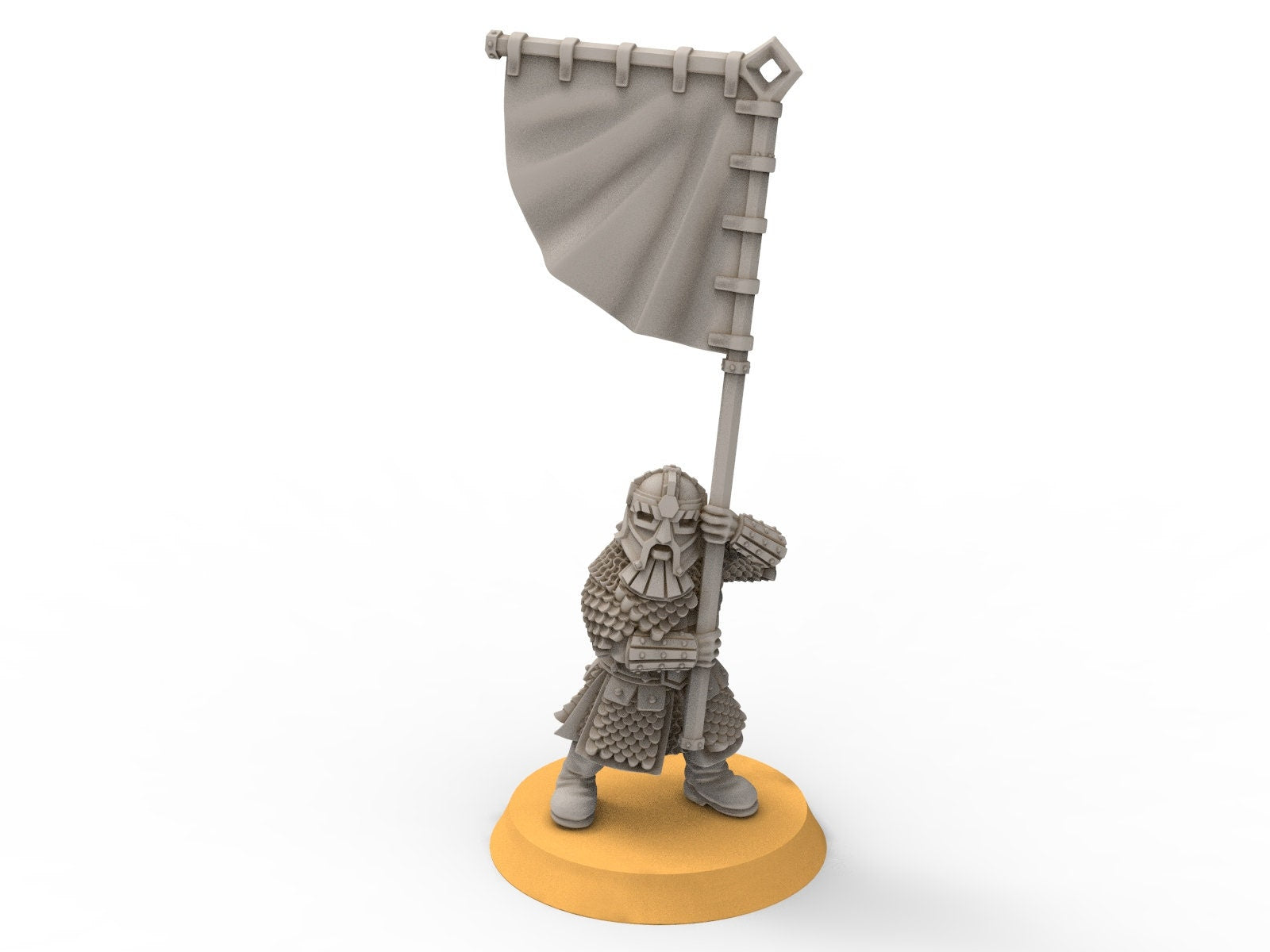 Dwarves - Mountain commander and banner