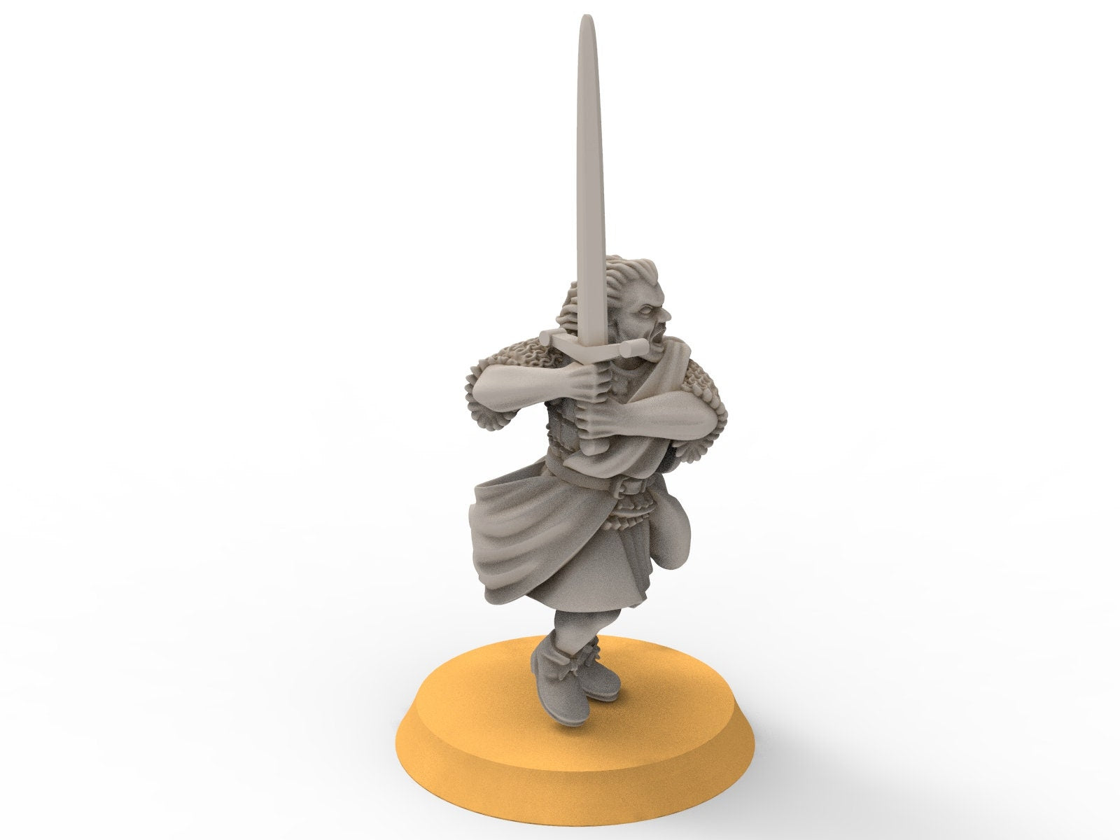 Gandor - Fief levy clan men Warrior Leader highlander