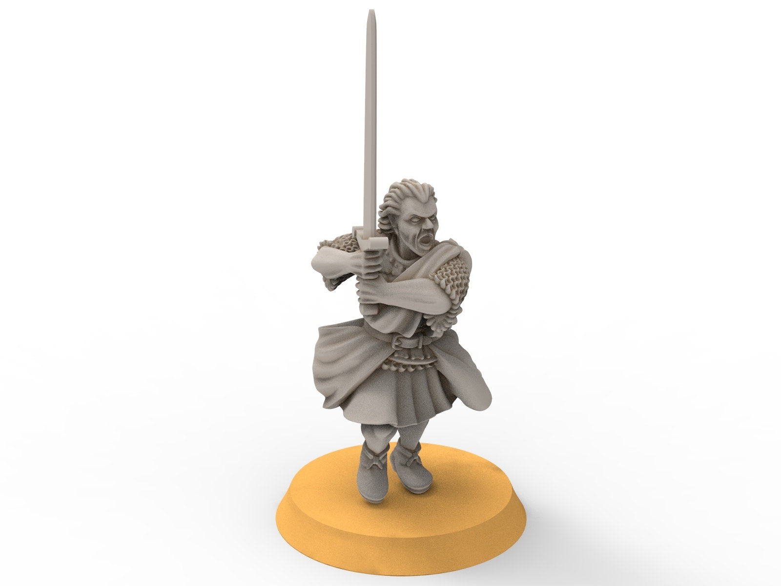 Gandor - Fief levy clan men Warrior Leader highlander