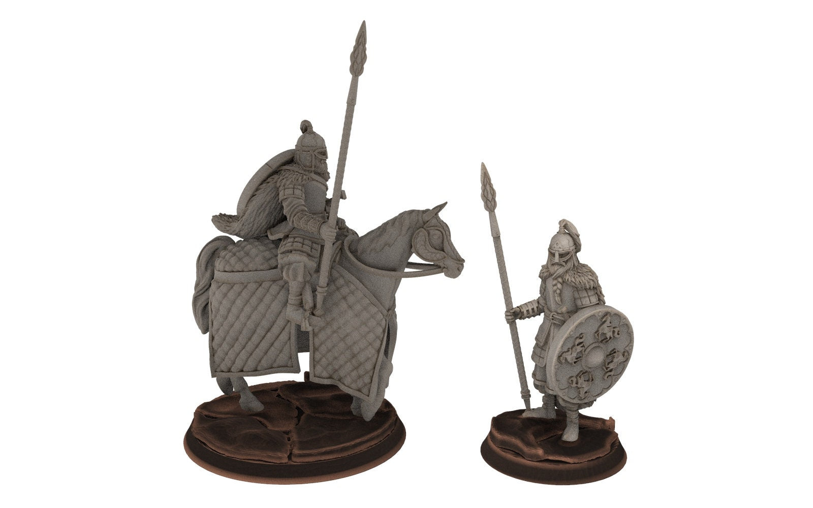 Rohan - King guards Huscarl Mounted + foot Bodyguard