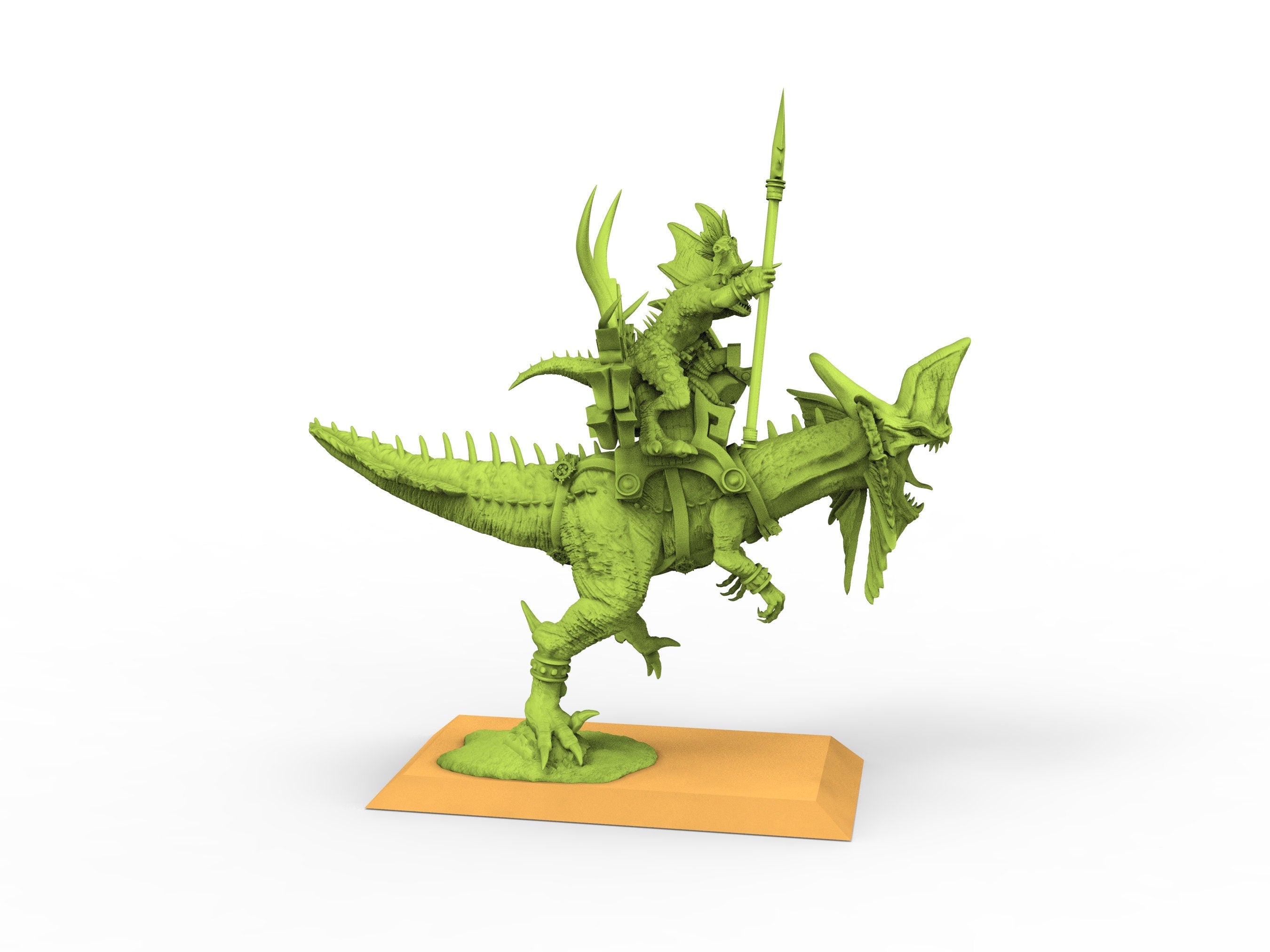 Lost temple - Skink raiders, usable for Oldhammer, battle, king of wars, 9th age