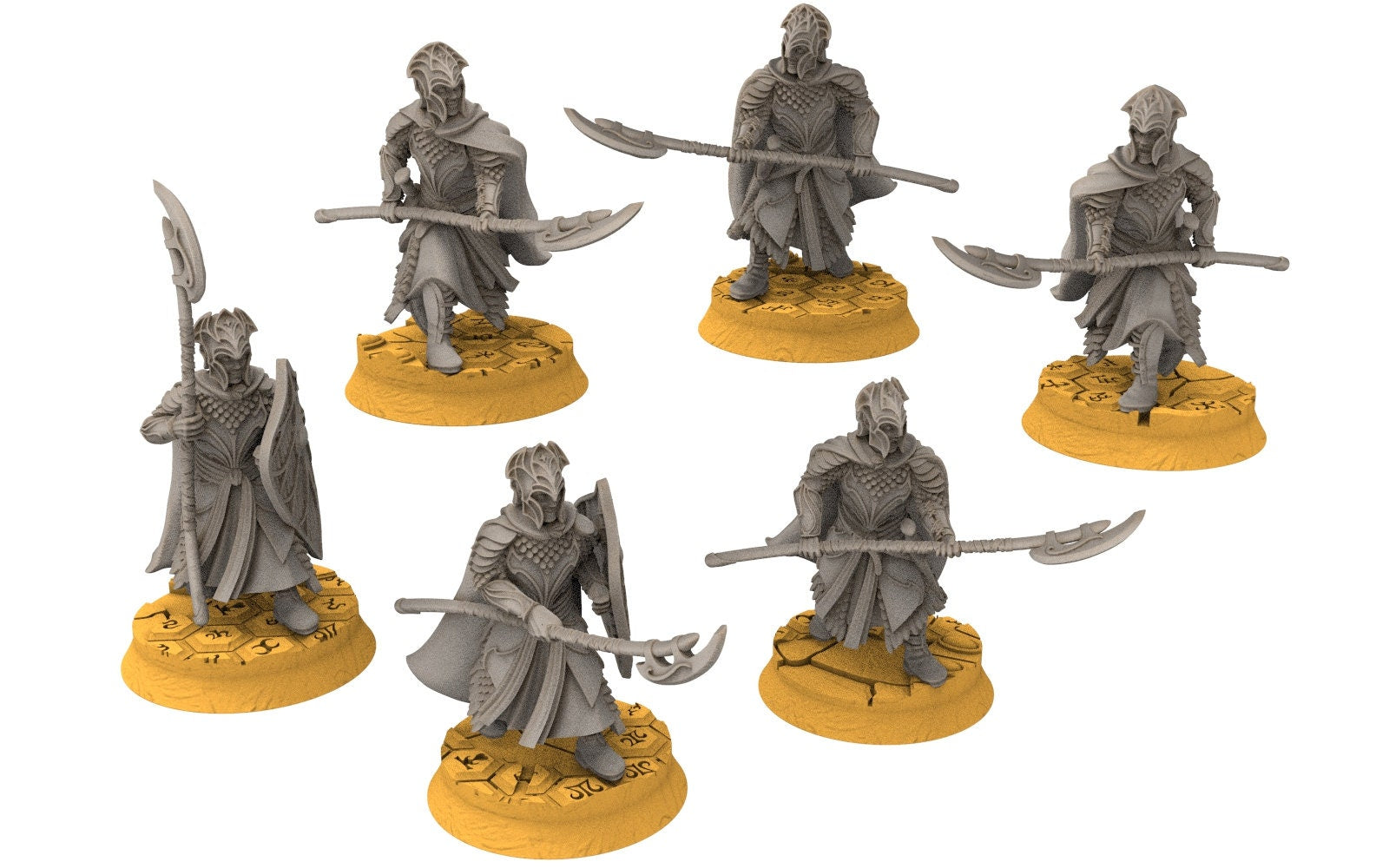 Darkwood - Heavy spearmens Elven Warriors