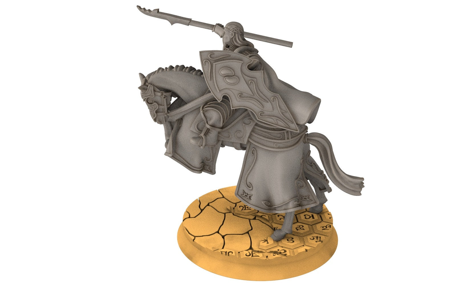Rivandall - Bloody Elven King on Foot, Last Hight elves from the West, Middle rings Davales miniatures pour wargame D&D, SDA...