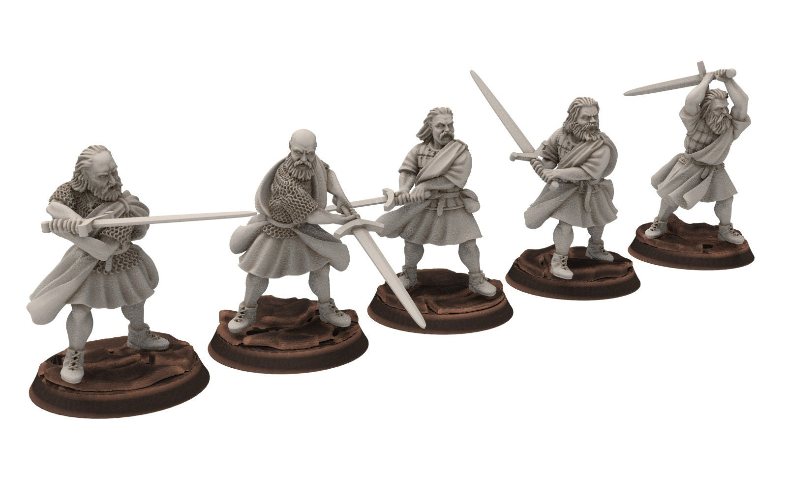 Gandor - Fief levy clansmen Flashing Warrior Leader highlander
