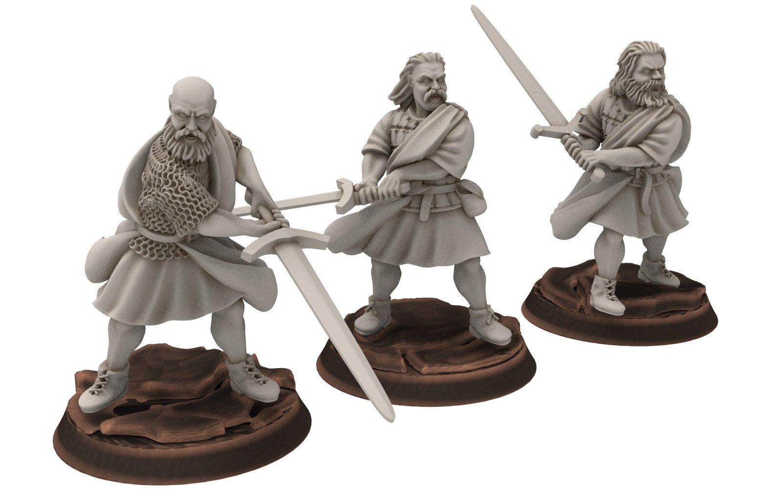 Gandor - Fief levy clan men Warrior Leader highlander