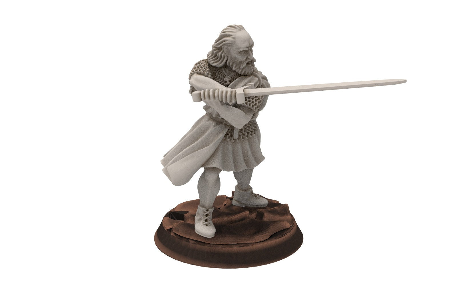 Gandor - Fief levy clan men Warrior Leader highlander