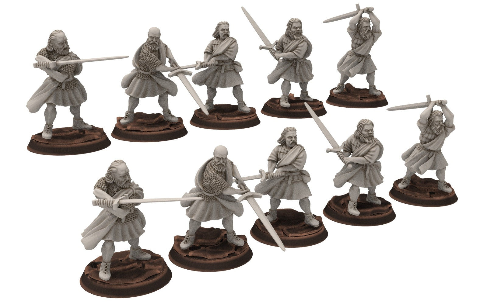 Gandor - Fief levy clan men Warrior highlander