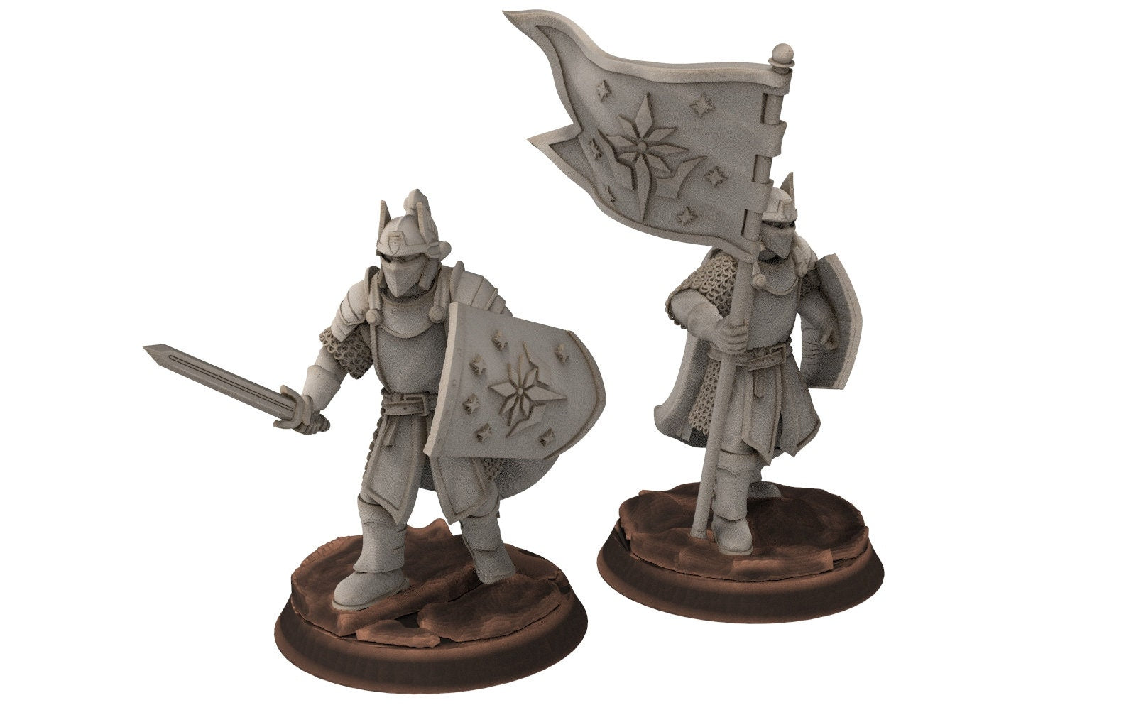 Gandor - Old Swordmen men at arms warriors of the west hight humans