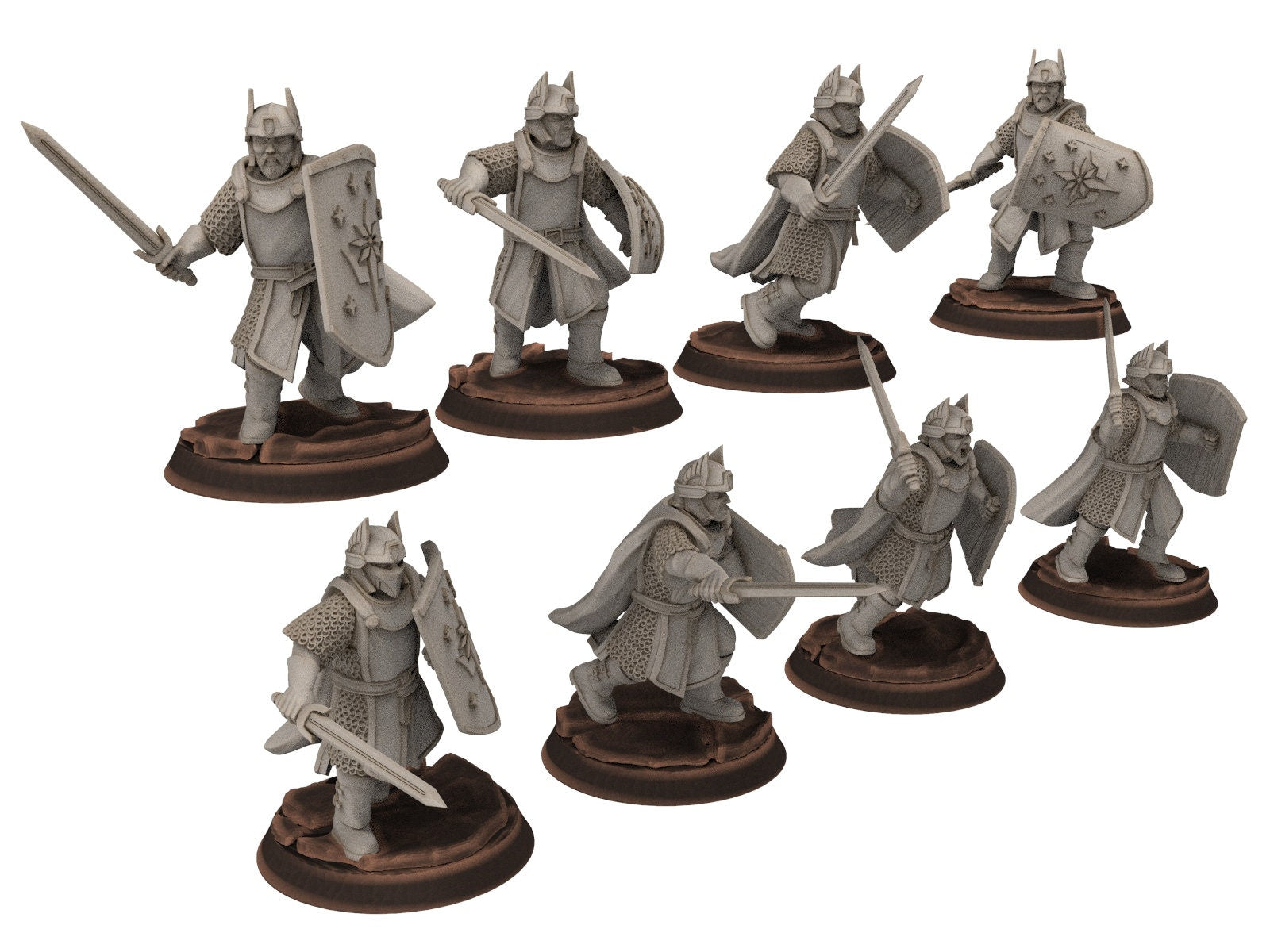 Gandor - Old Spearmen men at arms warriors of the west hight humans