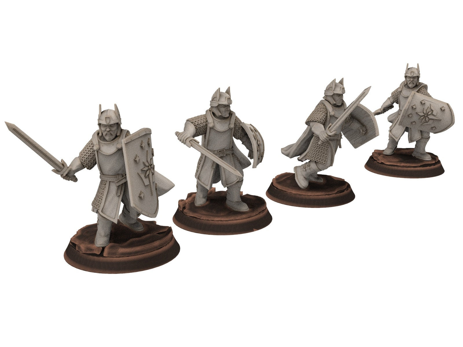 Gandor - Old Swordmen men at arms warriors of the west hight humans
