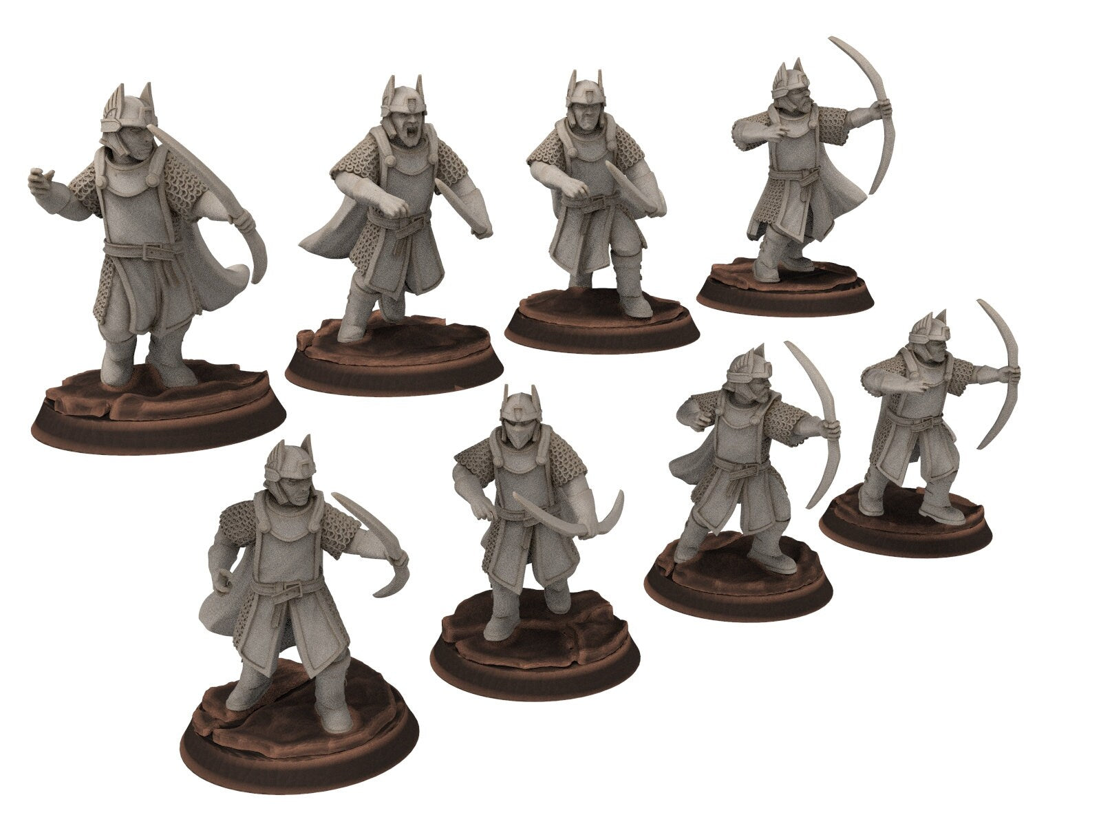 Gandor - Old Spearmen men at arms warriors of the west hight humans