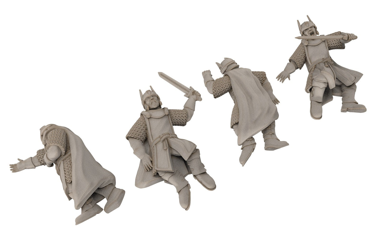 Gandor - Casualties - Old Swordmen men at arms warriors of the west hight humans